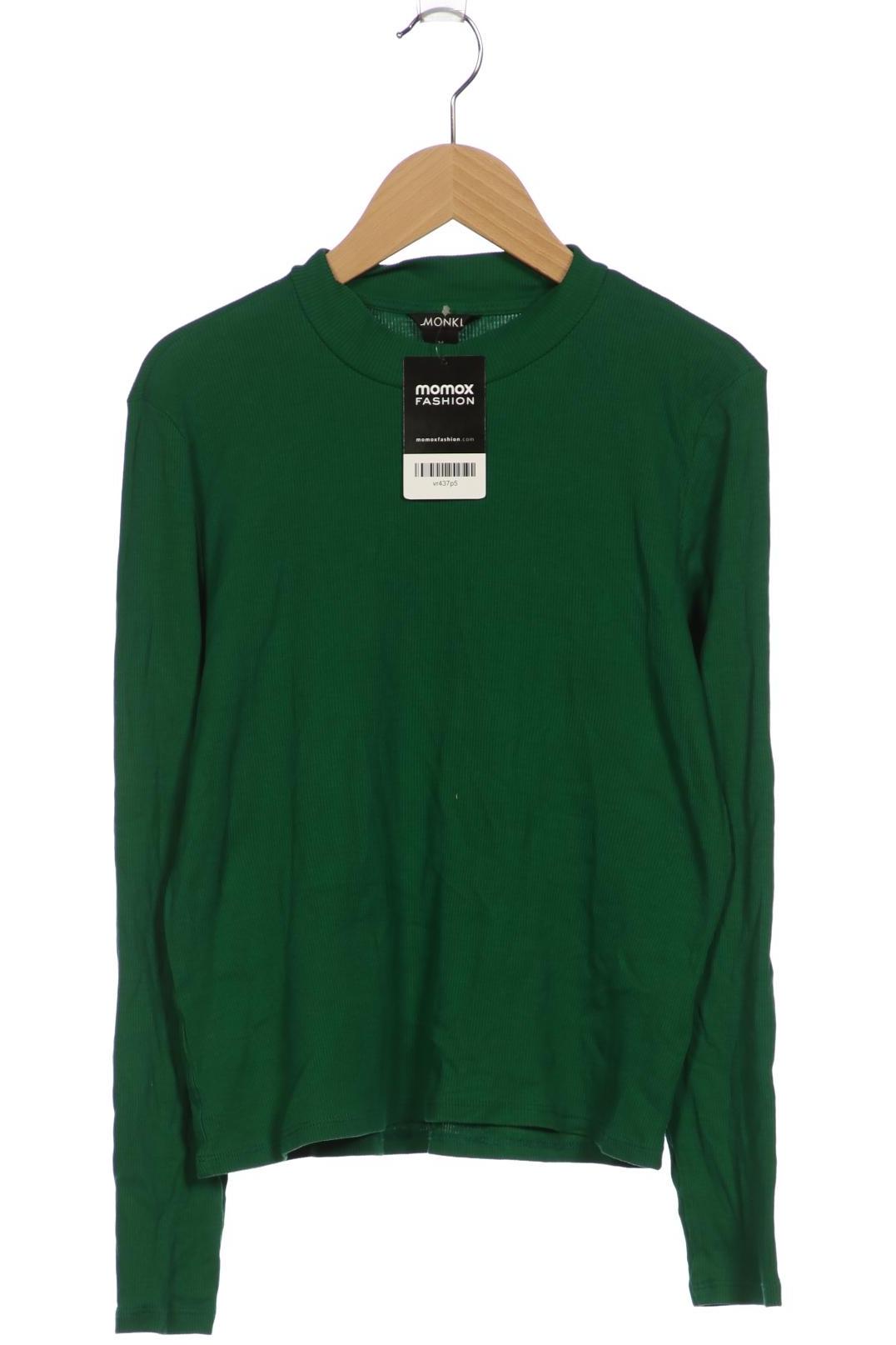 

Monki Damen Langarmshirt, grün, Gr. 38