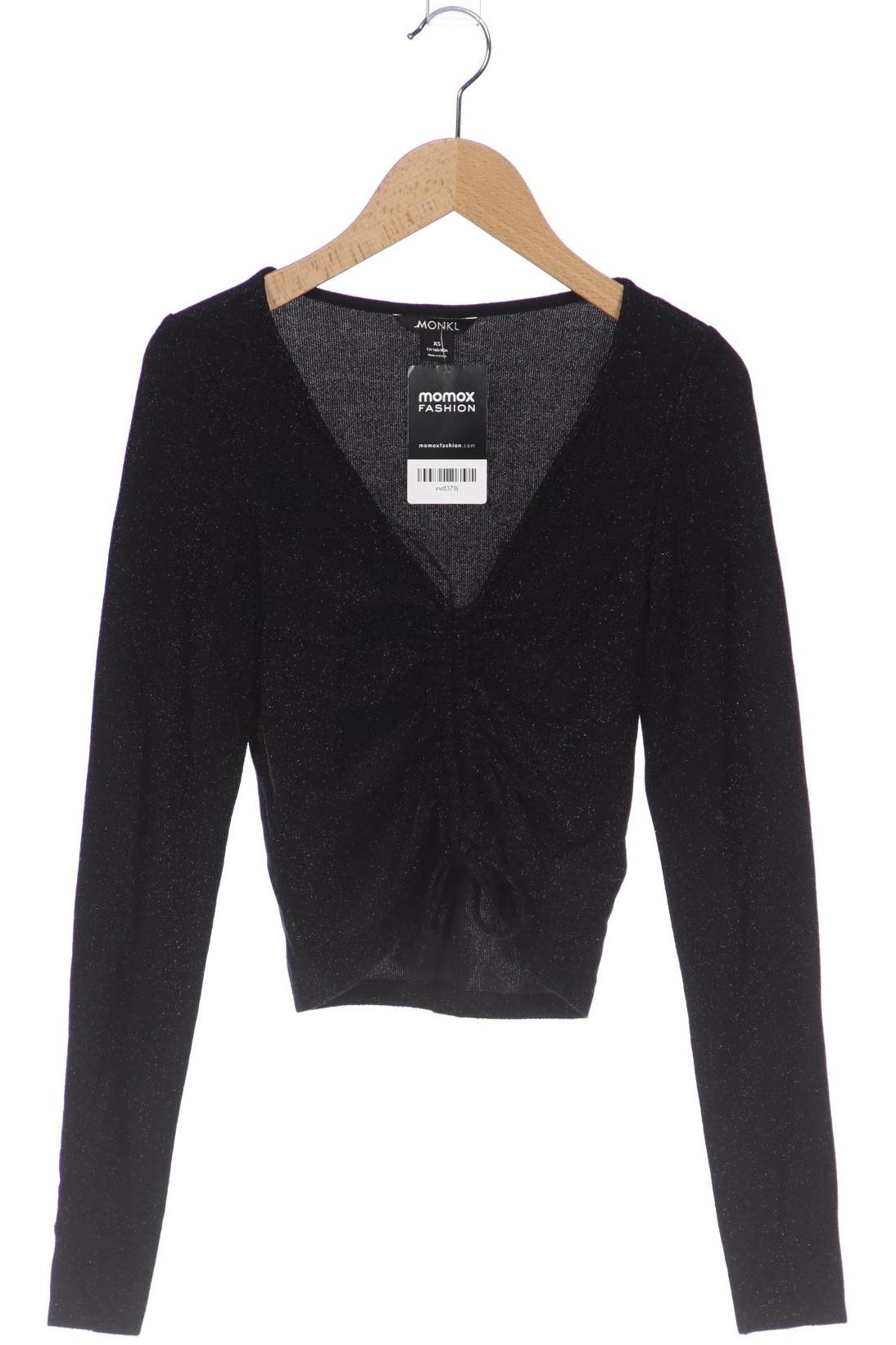 

Monki Damen Langarmshirt, schwarz, Gr. 34