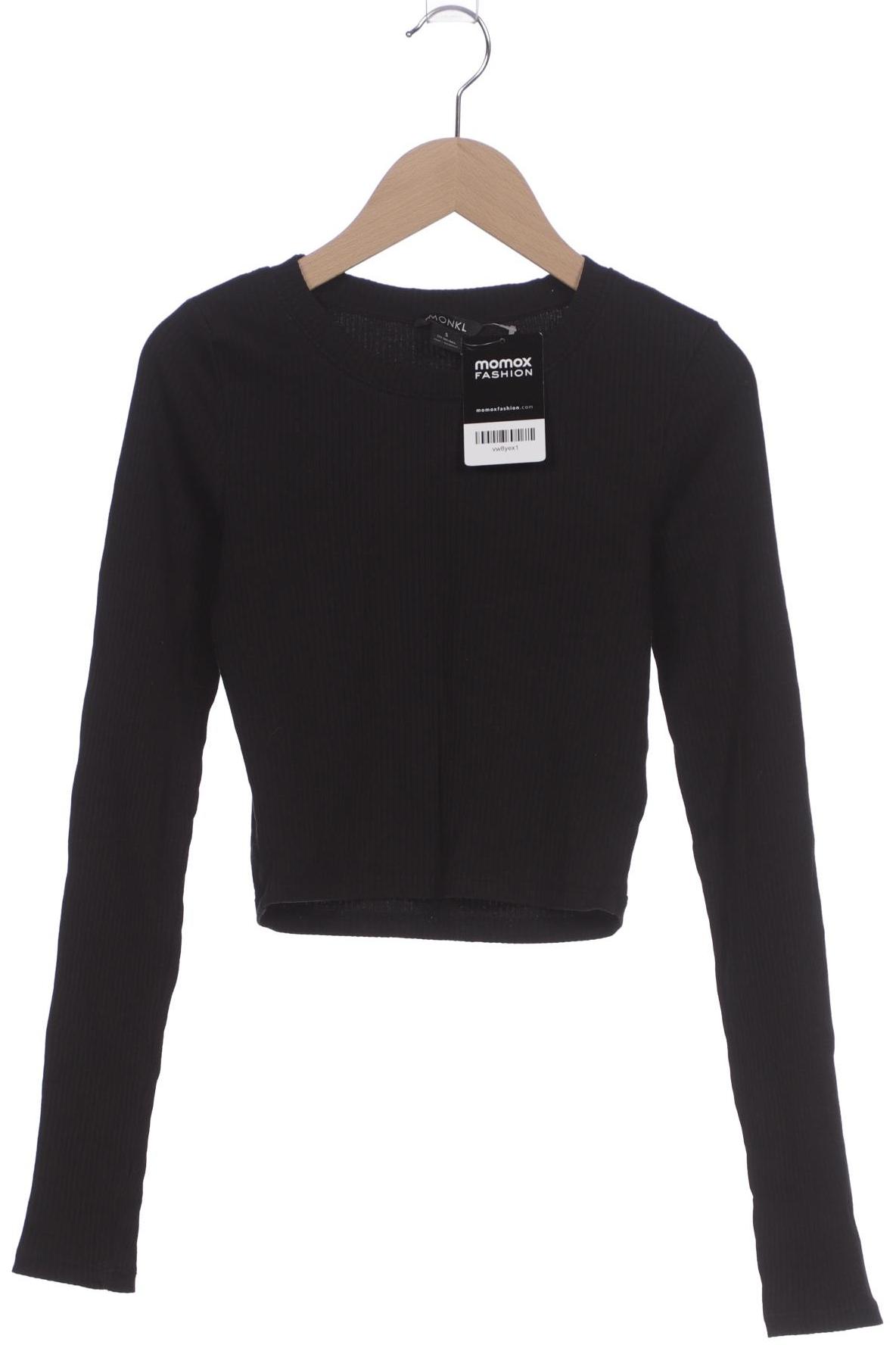 

Monki Damen Langarmshirt, schwarz, Gr. 36