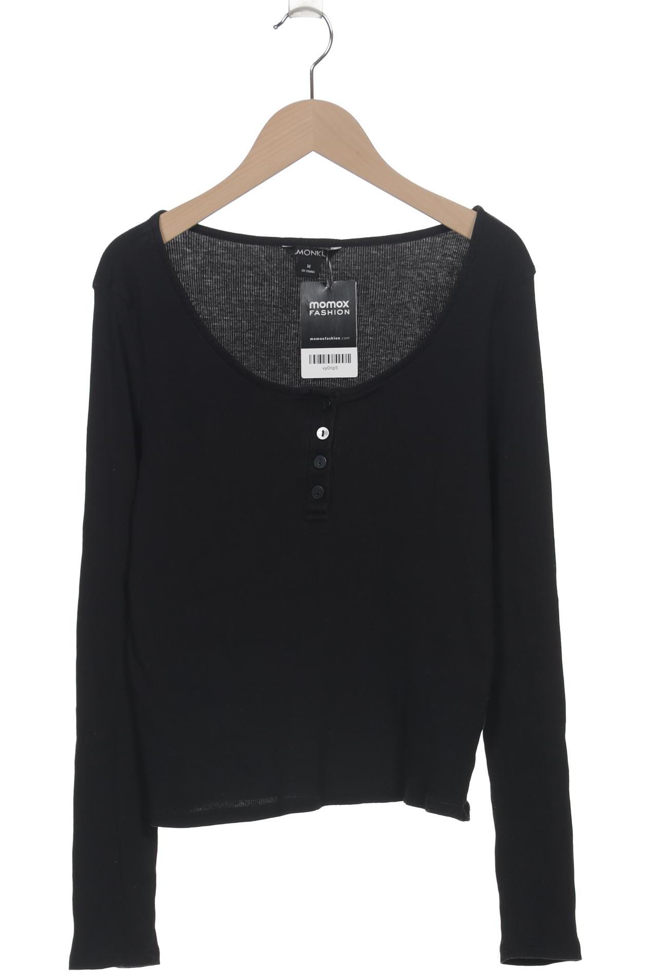 

Monki Damen Langarmshirt, schwarz, Gr. 38