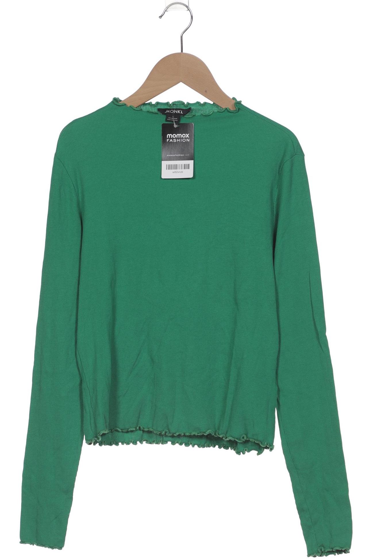 

Monki Damen Langarmshirt, grün, Gr. 42