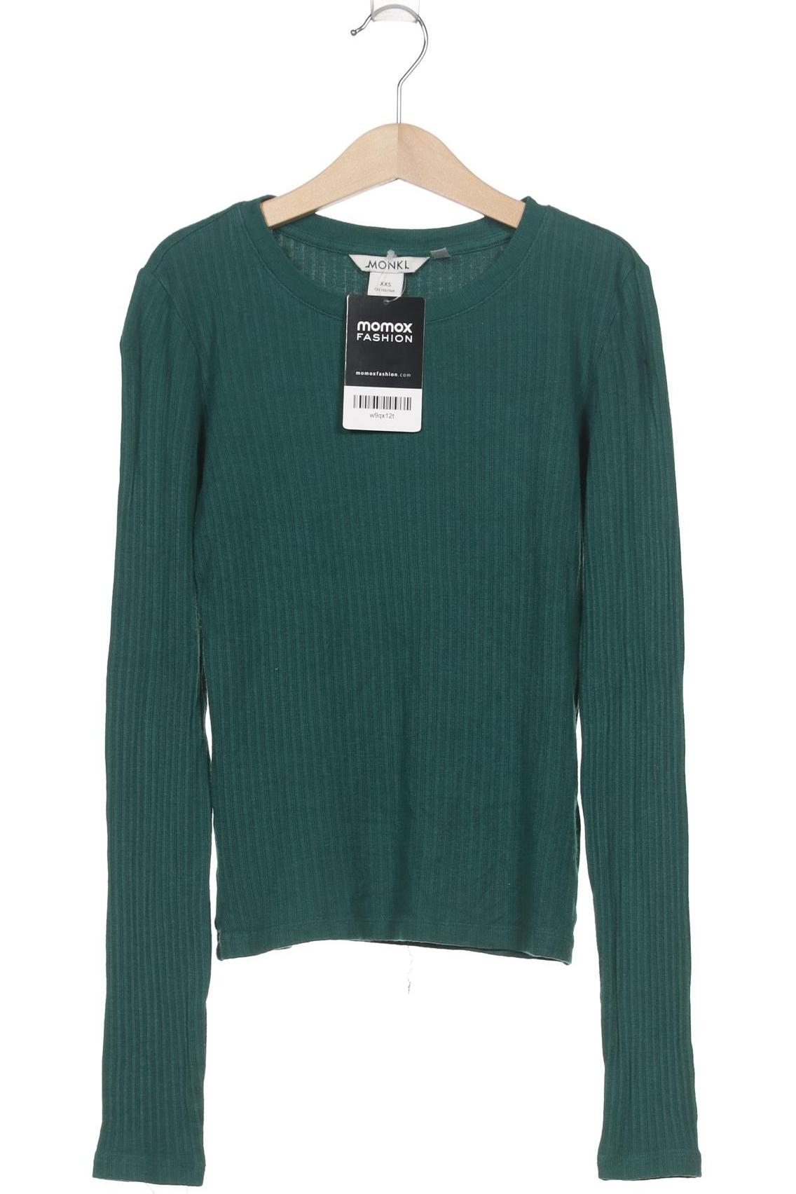 

Monki Damen Langarmshirt, türkis, Gr. 32