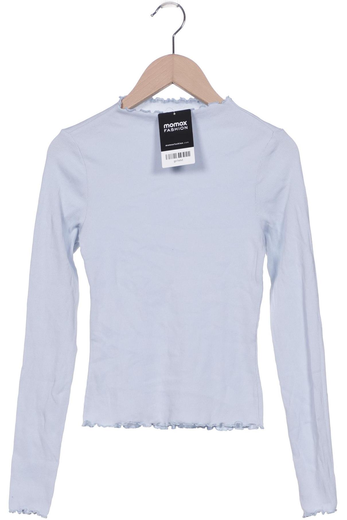 

Monki Damen Langarmshirt, hellblau, Gr. 34