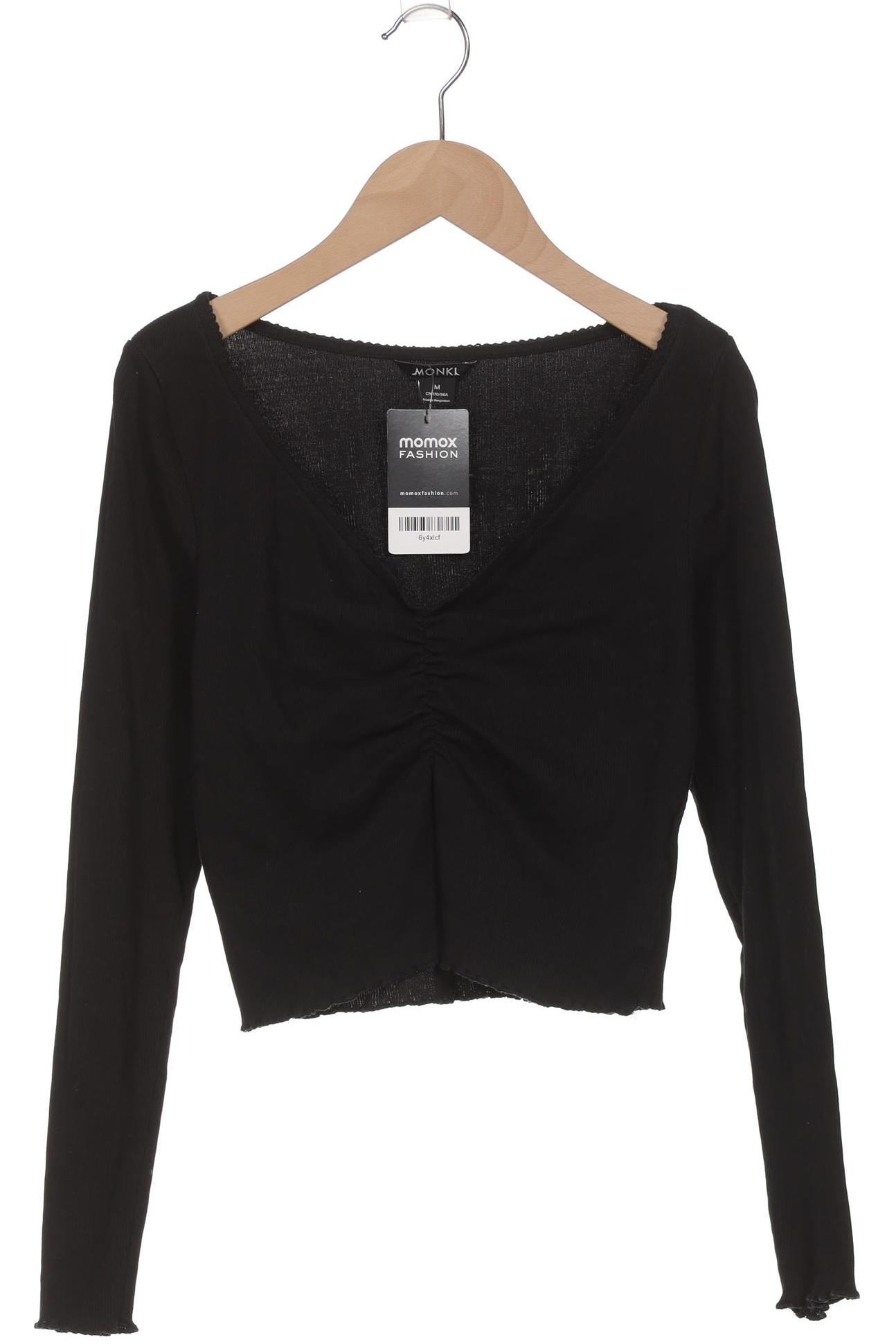

Monki Damen Langarmshirt, schwarz, Gr. 38