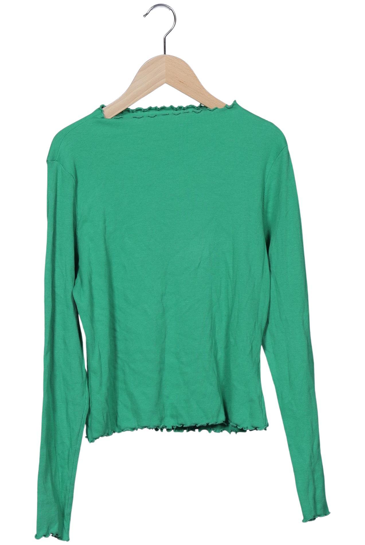 

Monki Damen Langarmshirt, grün, Gr. 42