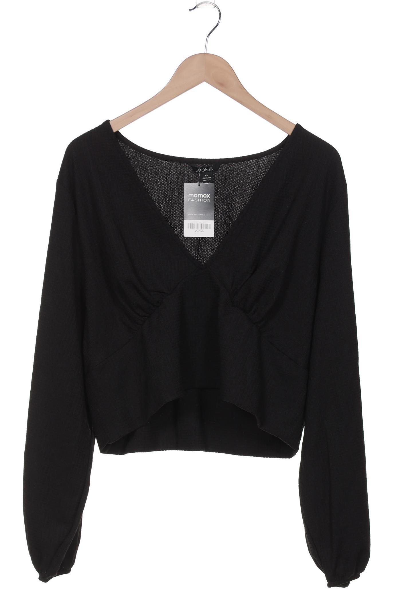 

Monki Damen Langarmshirt, schwarz, Gr. 46
