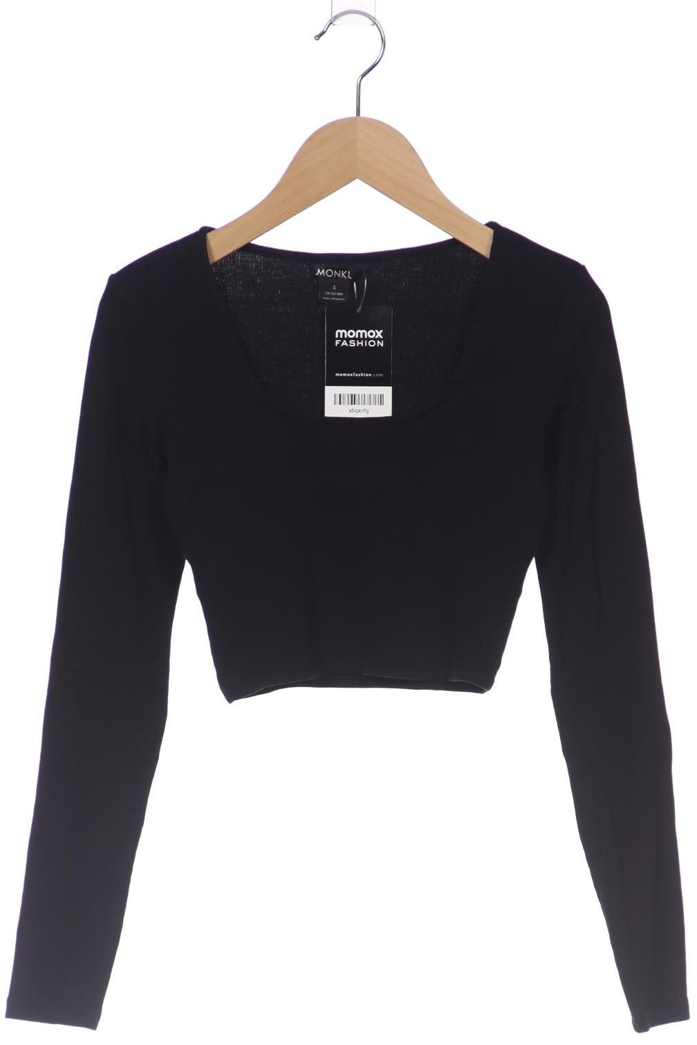 

Monki Damen Langarmshirt, schwarz, Gr. 36