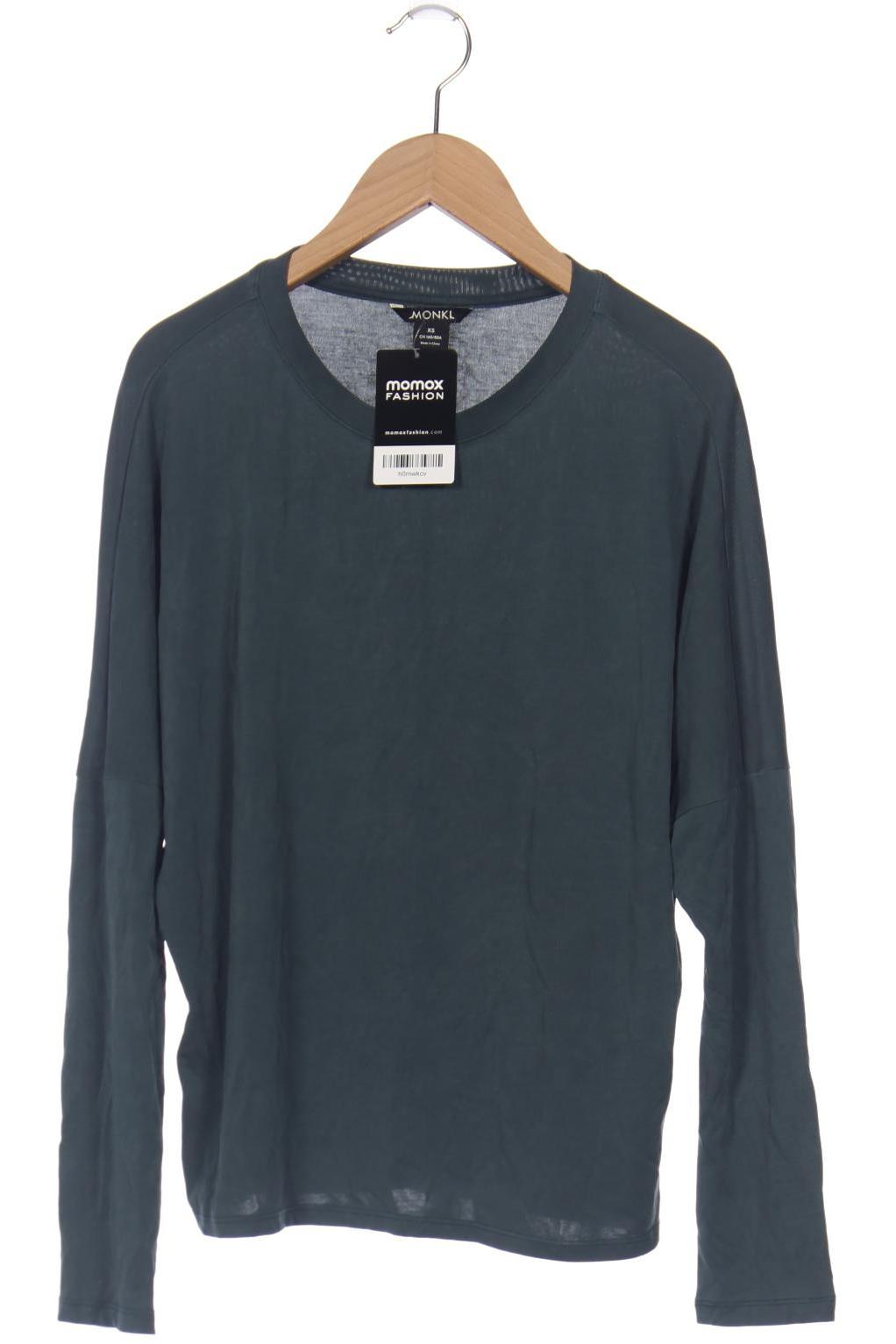 

Monki Damen Langarmshirt, grün, Gr. 34