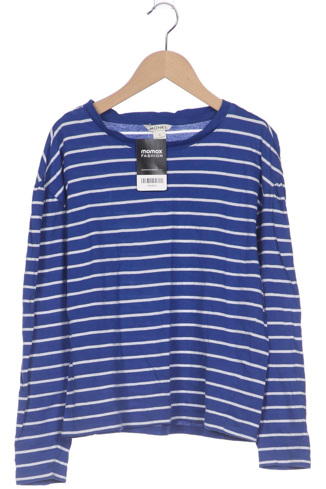 

Monki Damen Langarmshirt, blau, Gr. 36