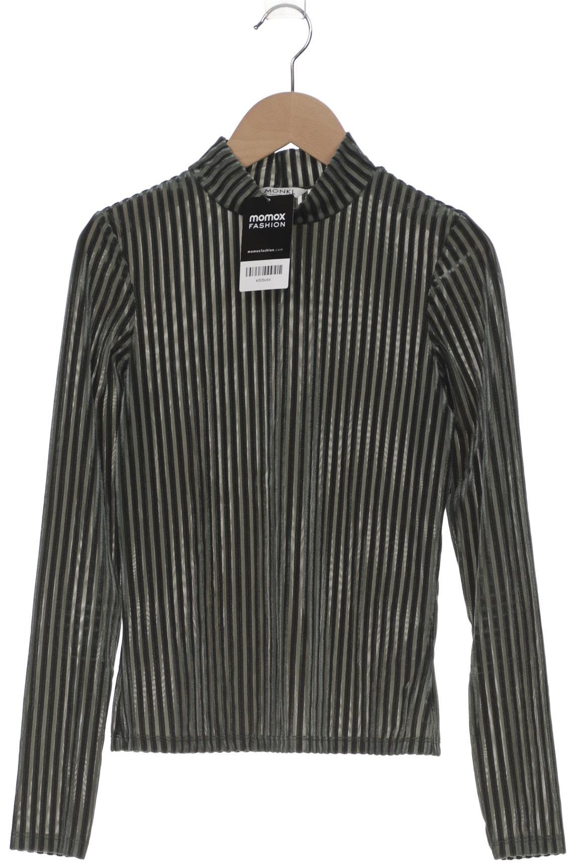 

Monki Damen Langarmshirt, grün, Gr. 34