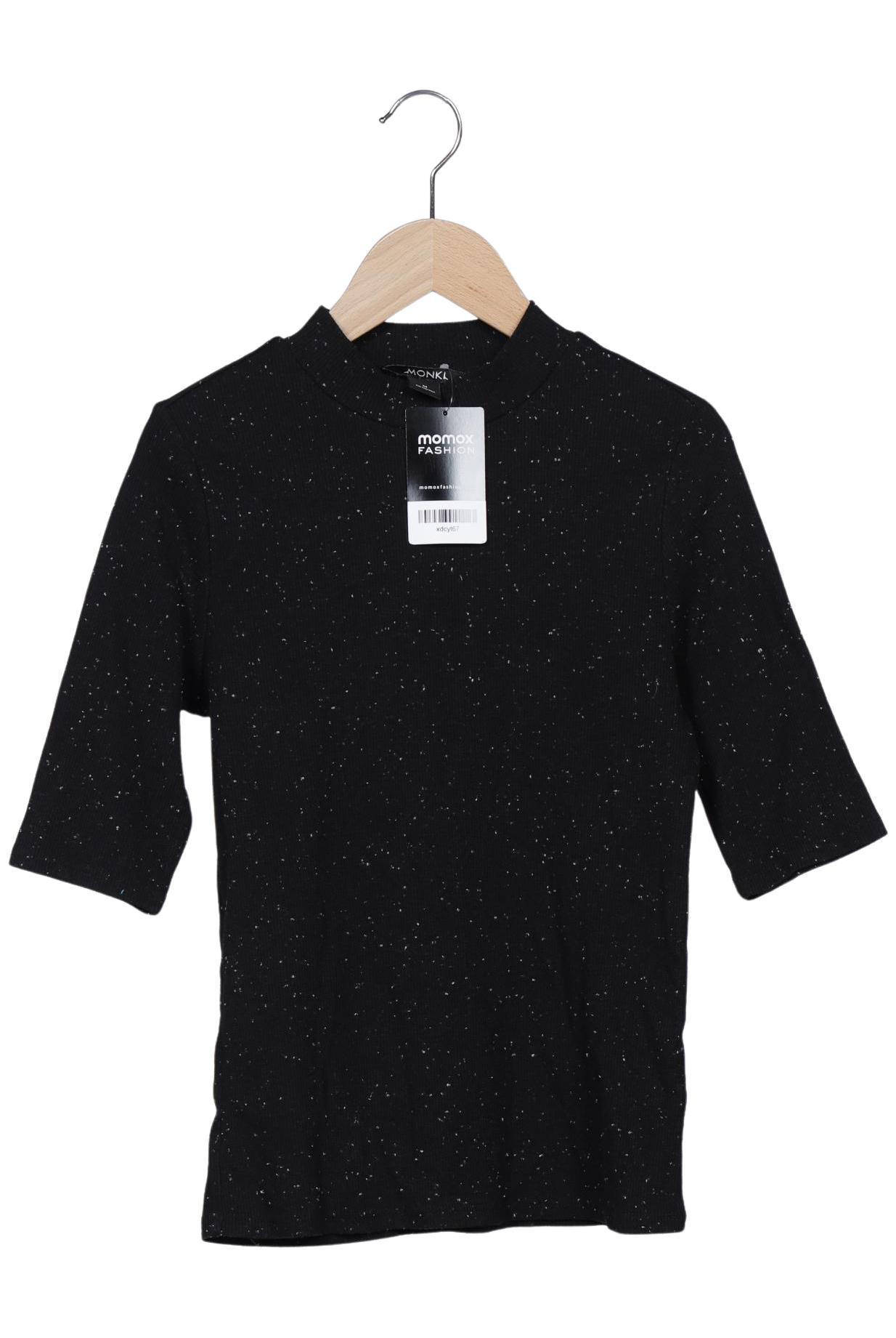 

Monki Damen Langarmshirt, schwarz, Gr. 38