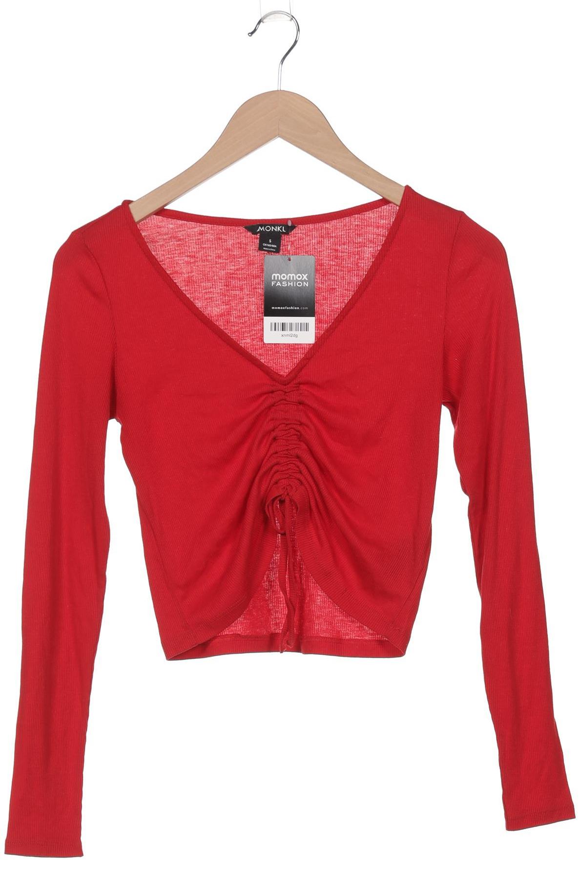 

Monki Damen Langarmshirt, rot, Gr. 36