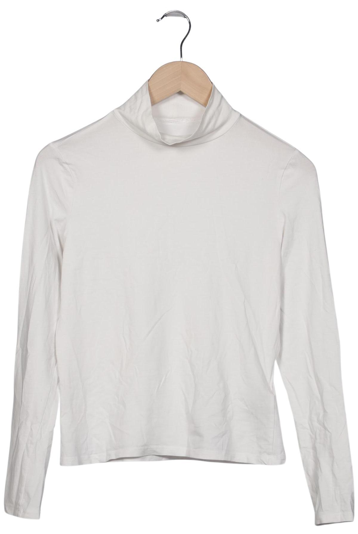 

Monki Damen Langarmshirt, weiß, Gr. 36