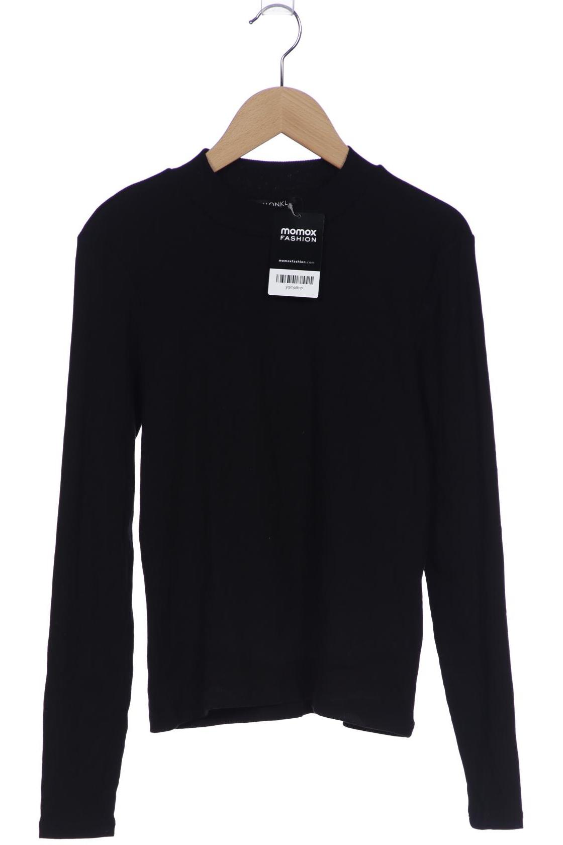 

Monki Damen Langarmshirt, schwarz, Gr. 38