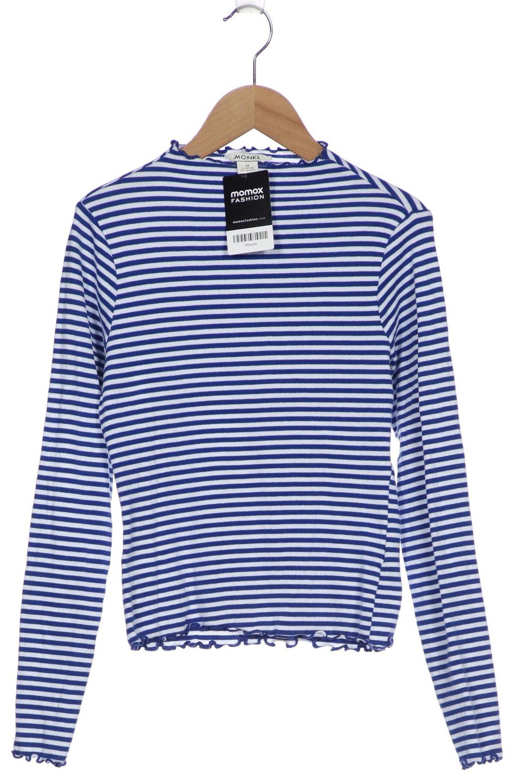 

Monki Damen Langarmshirt, blau, Gr. 38
