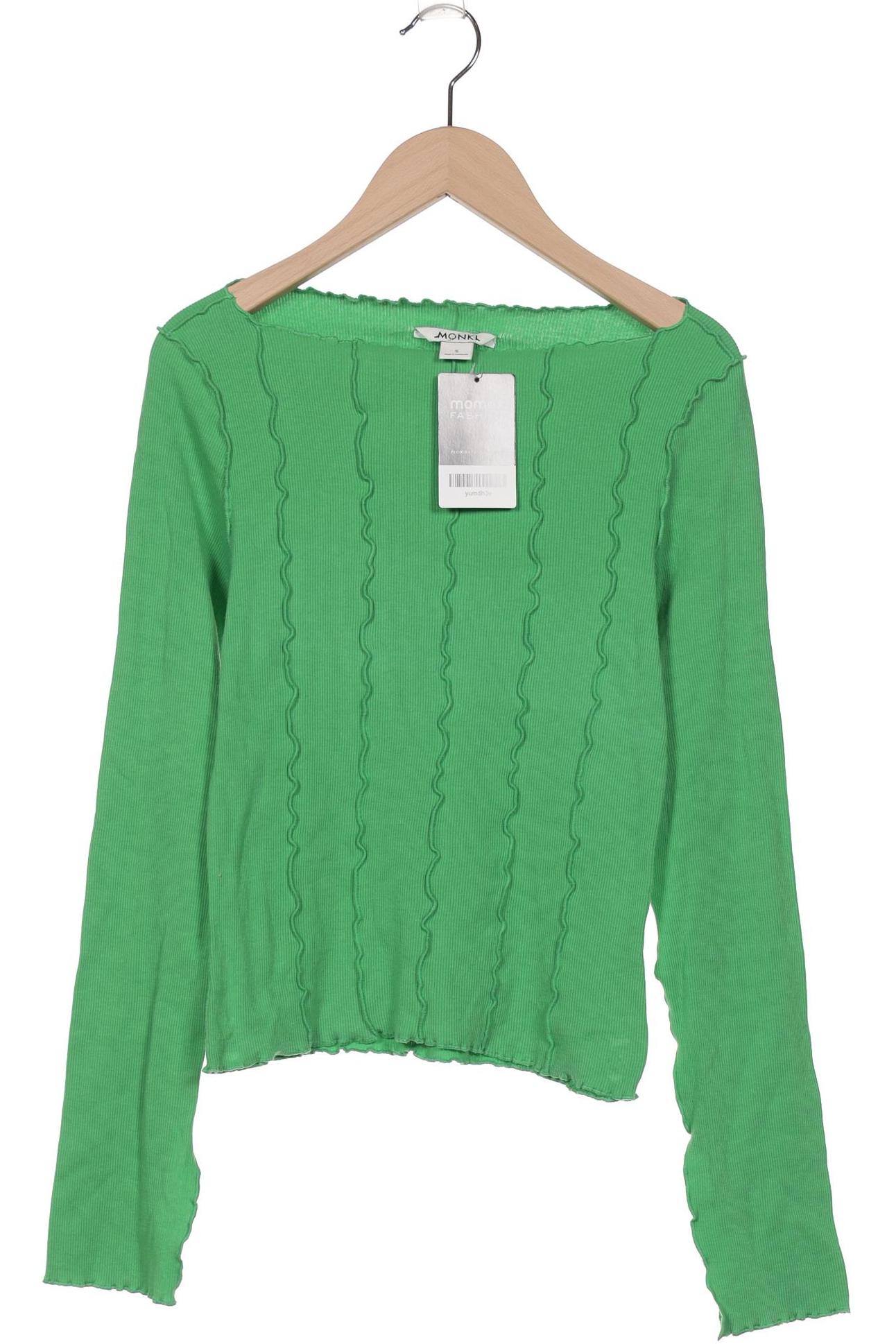 

Monki Damen Langarmshirt, grün, Gr. 36