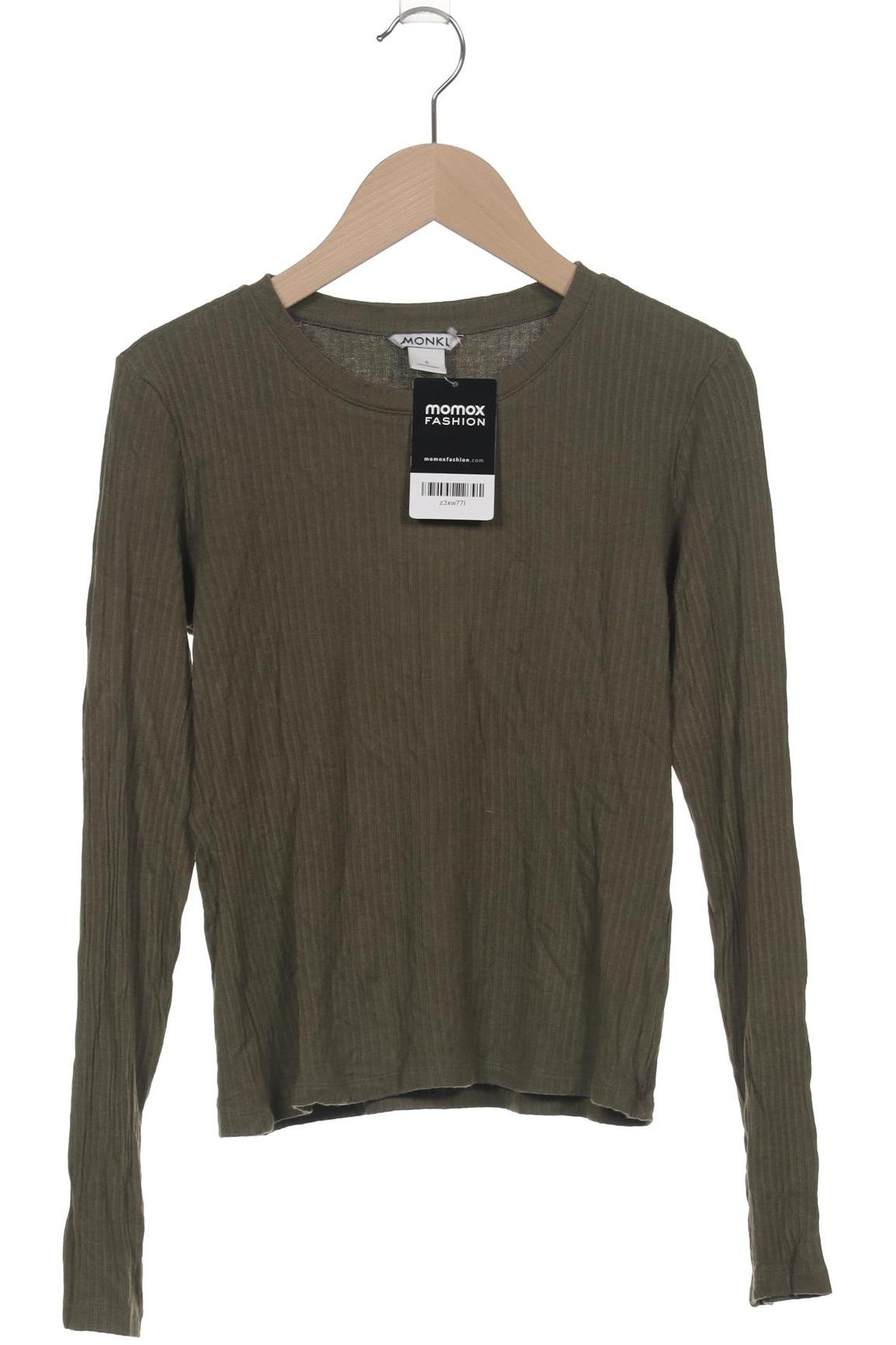 

Monki Damen Langarmshirt, grün, Gr. 36