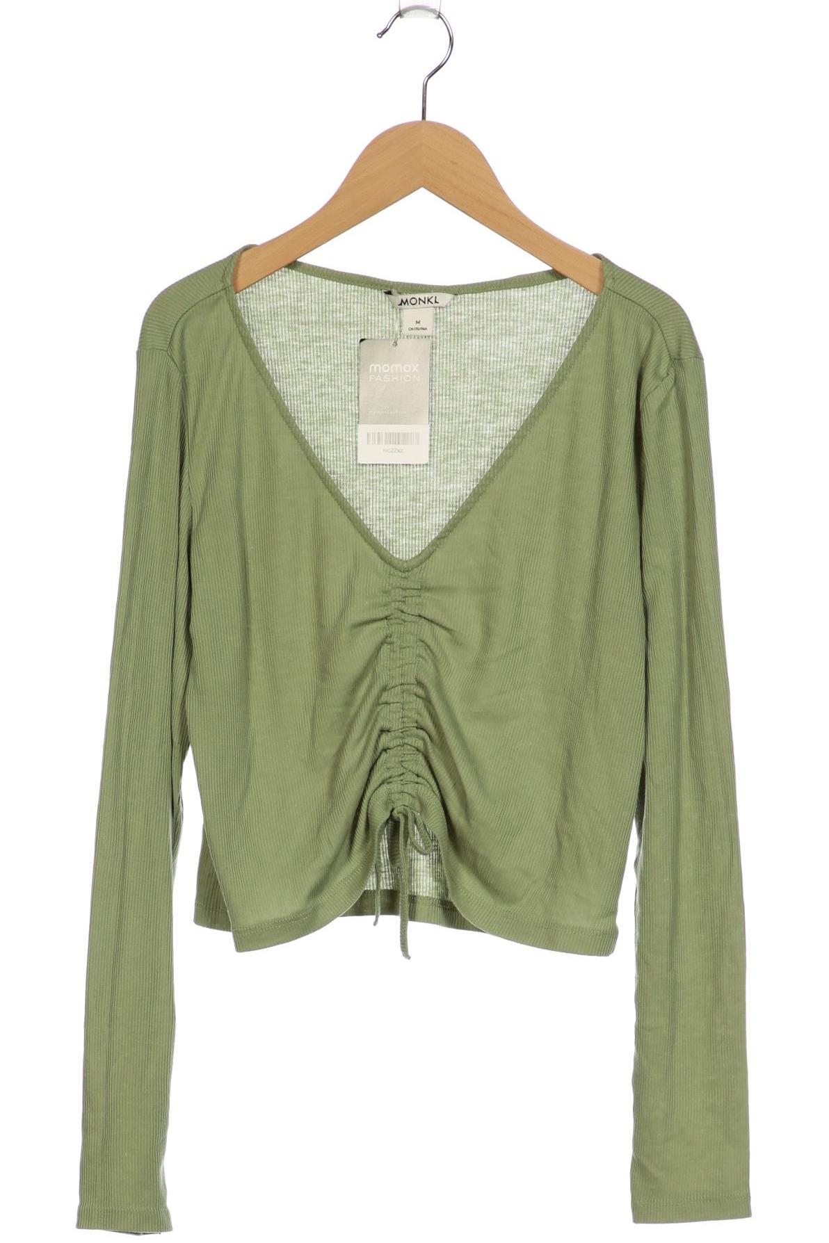 

Monki Damen Langarmshirt, grün, Gr. 38