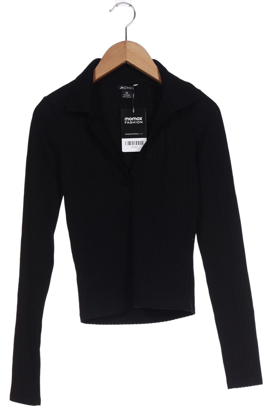 

Monki Damen Langarmshirt, schwarz, Gr. 34