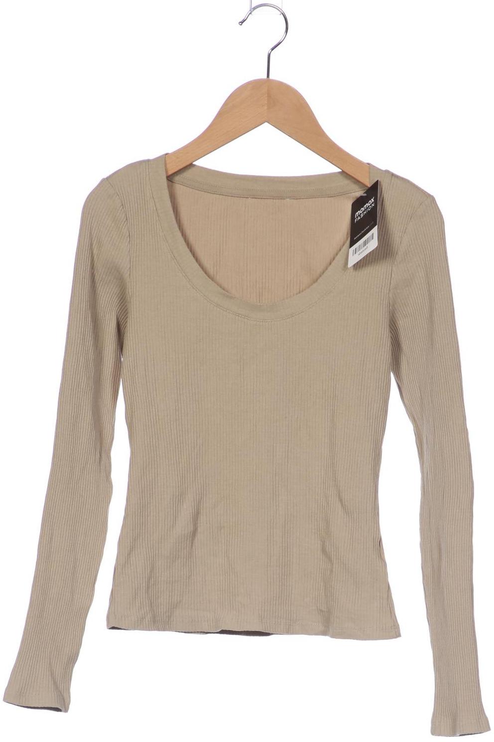 

Monki Damen Langarmshirt, beige, Gr. 34