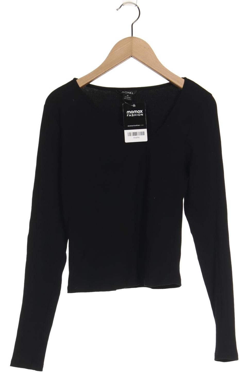 

Monki Damen Langarmshirt, schwarz, Gr. 38