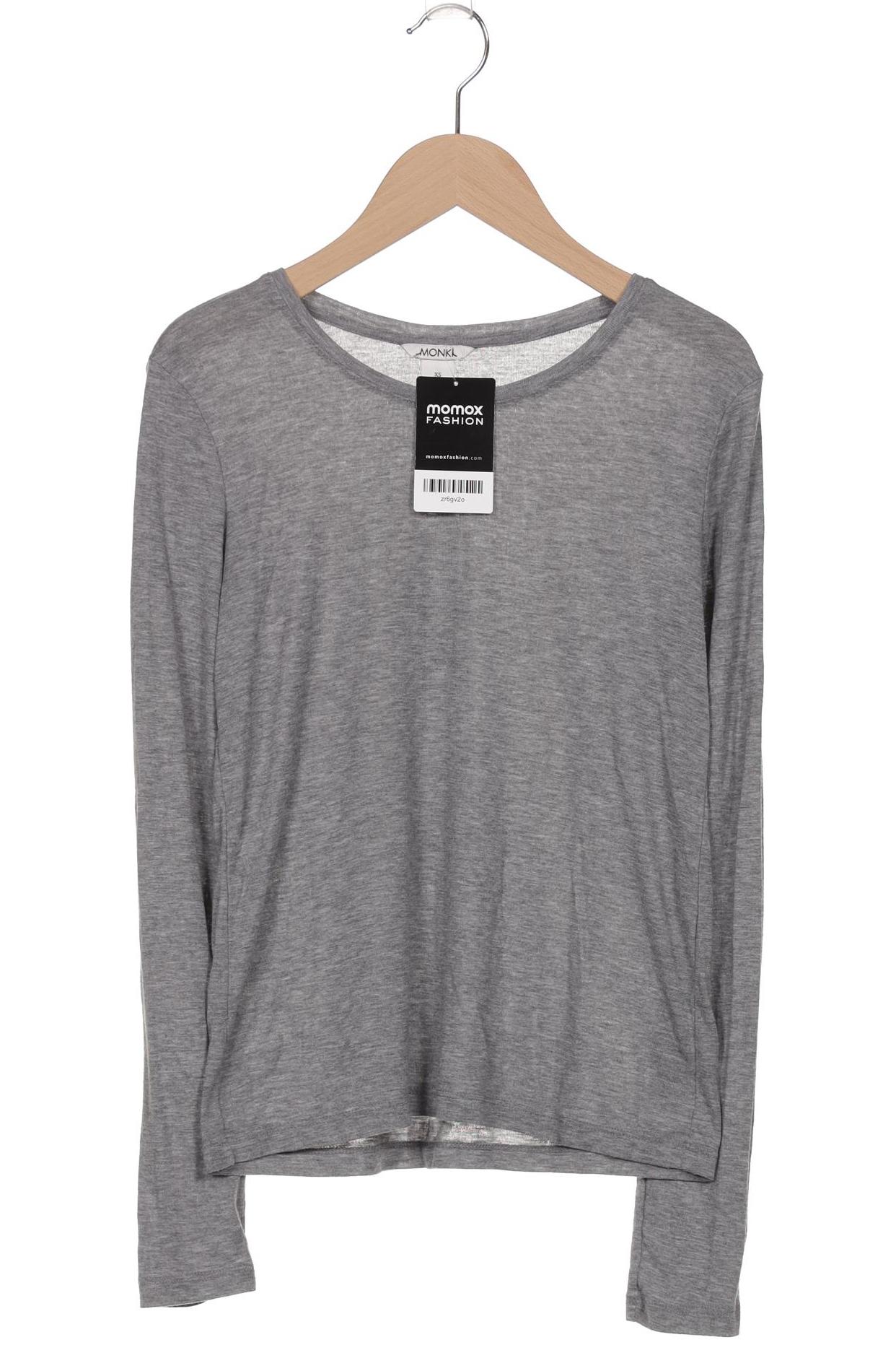 

Monki Damen Langarmshirt, grau, Gr. 34