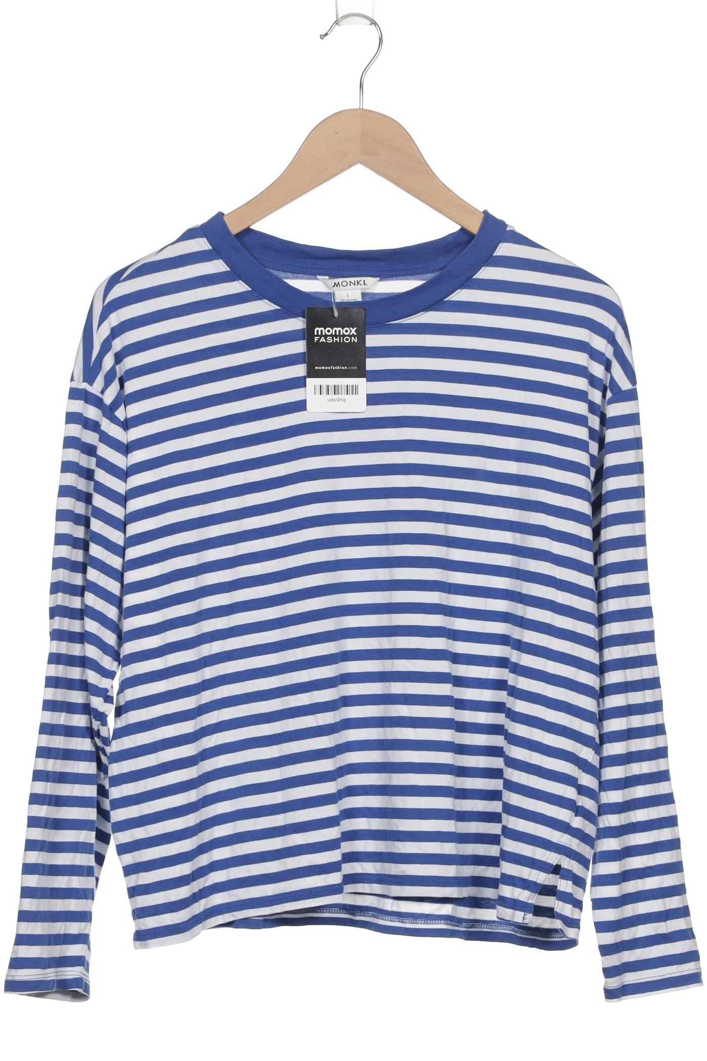 

Monki Damen Langarmshirt, blau, Gr. 42