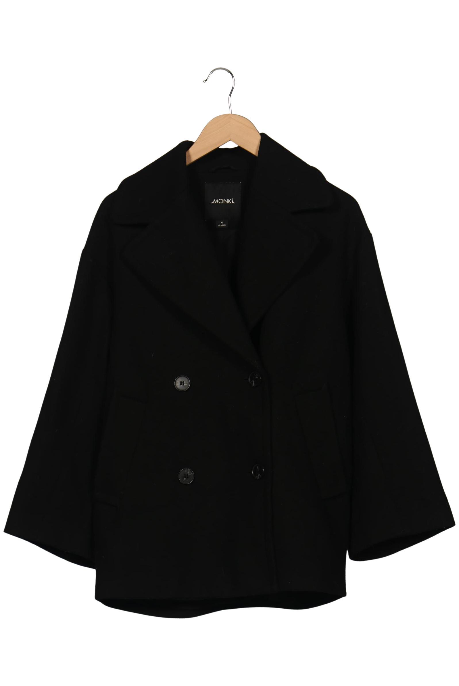 

Monki Damen Mantel, schwarz, Gr. 34