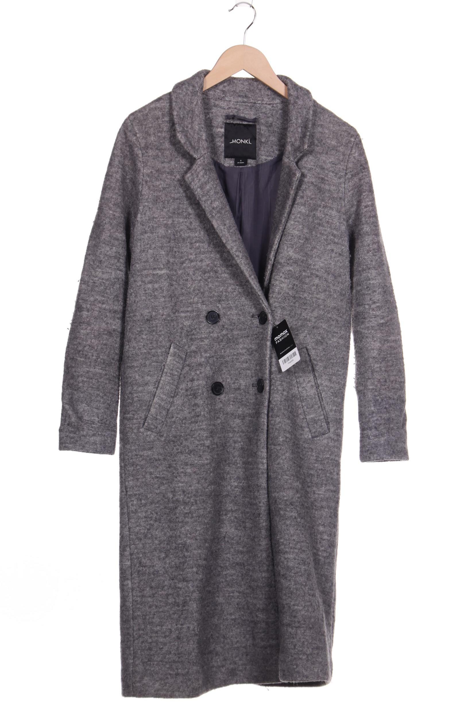 

Monki Damen Mantel, grau, Gr. 36