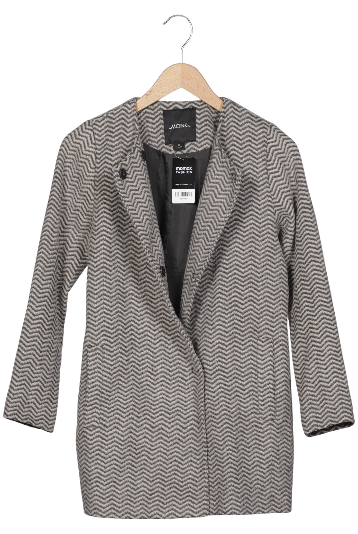 

Monki Damen Mantel, grau, Gr. 34