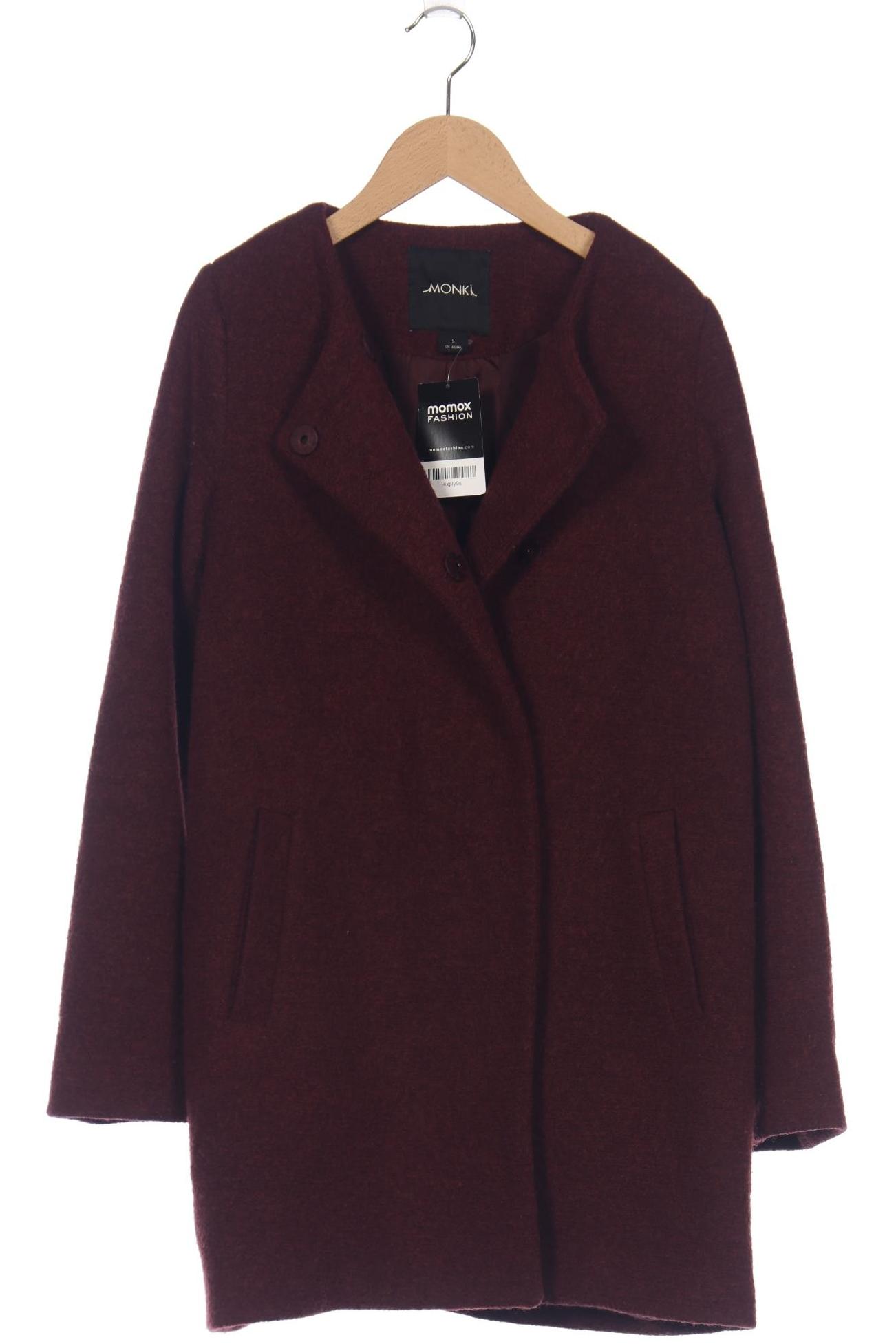 

Monki Damen Mantel, bordeaux, Gr. 36
