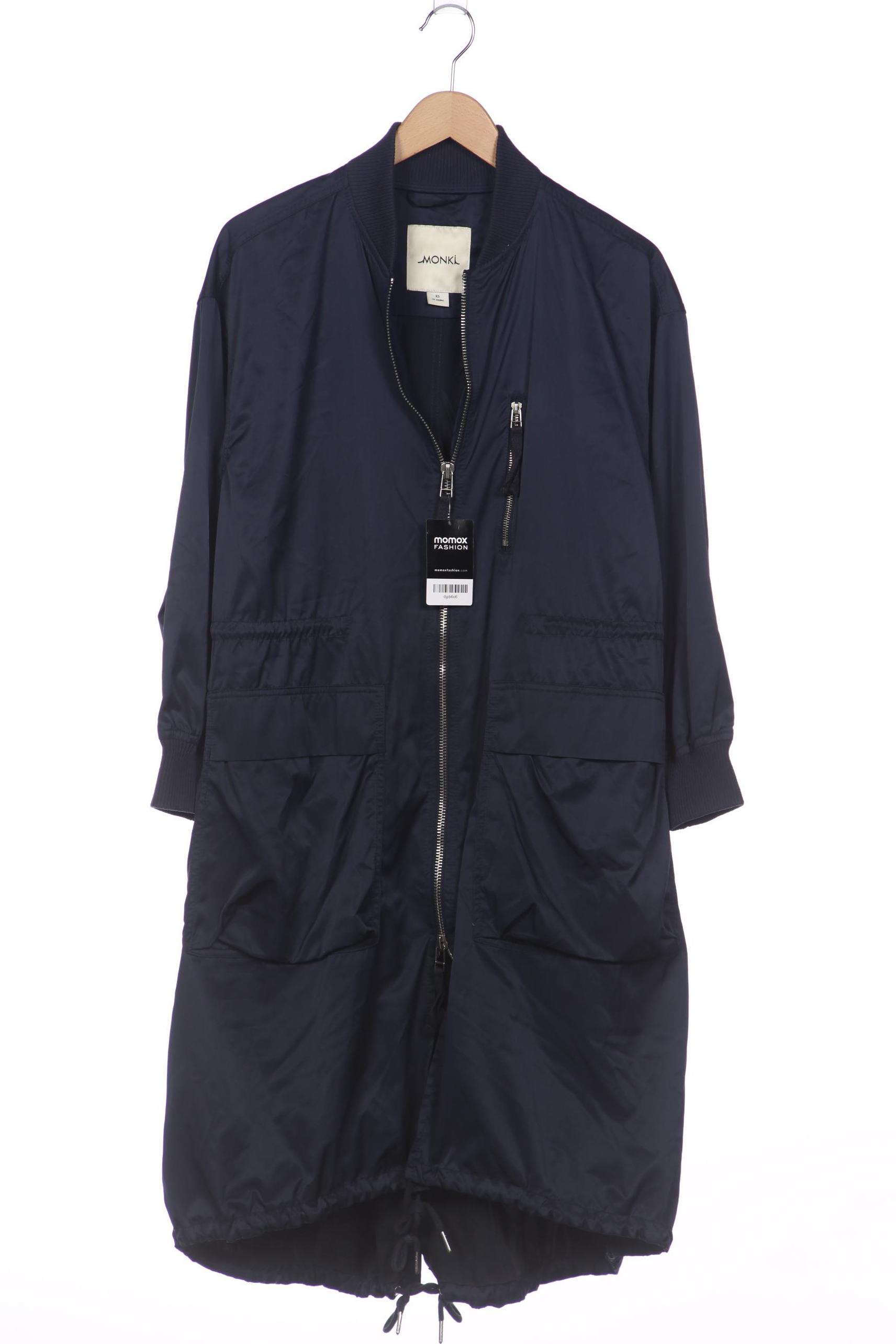 

Monki Damen Mantel, marineblau, Gr. 34