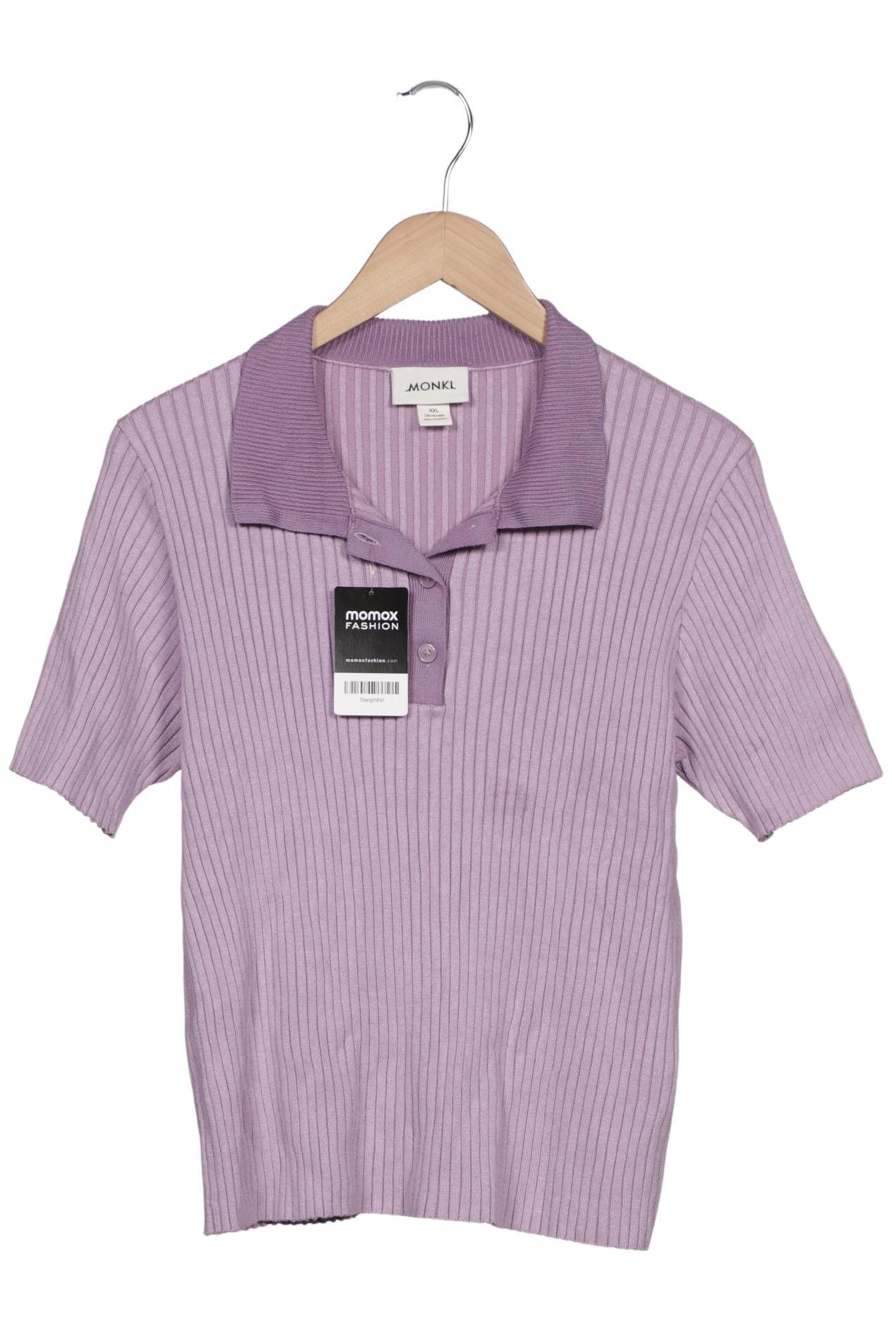 

Monki Damen Poloshirt, flieder, Gr. 46