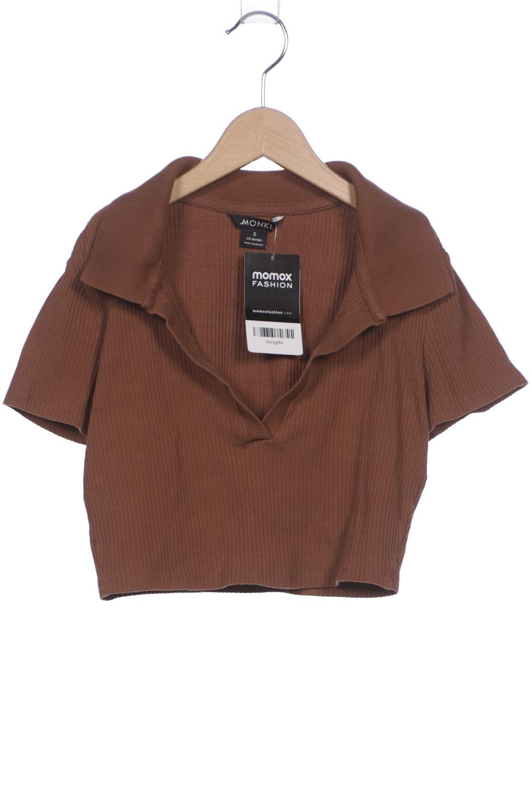 

Monki Damen Poloshirt, braun, Gr. 36