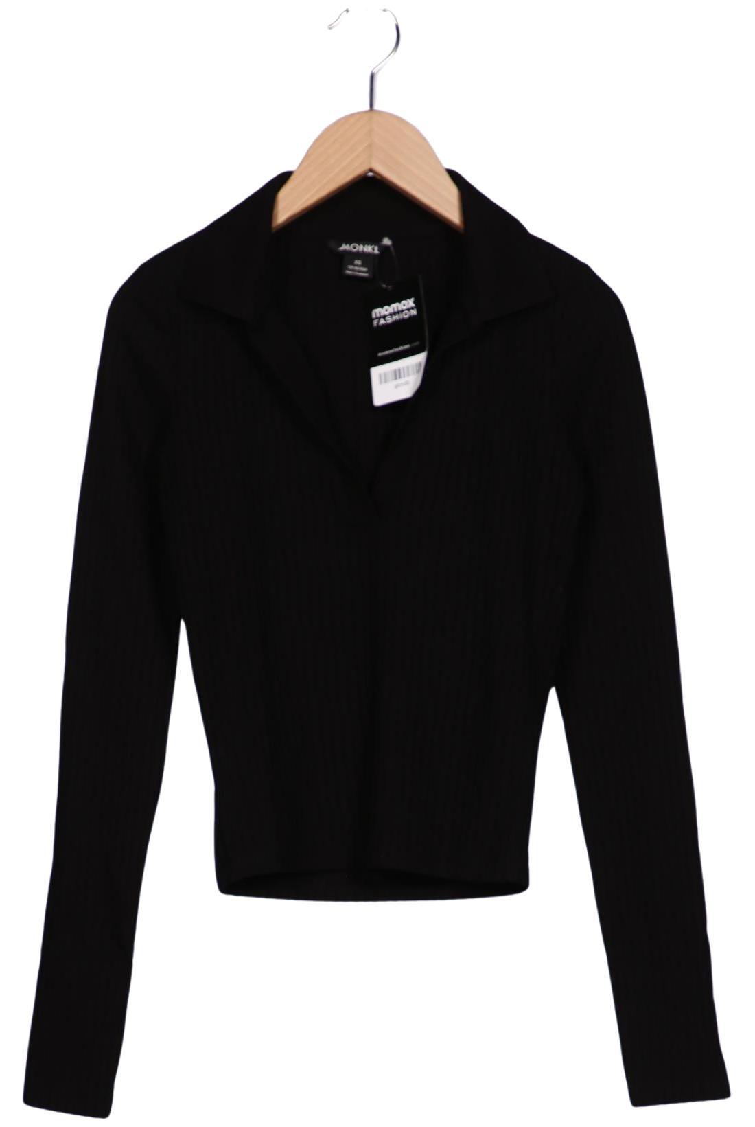 

Monki Damen Poloshirt, schwarz, Gr. 34