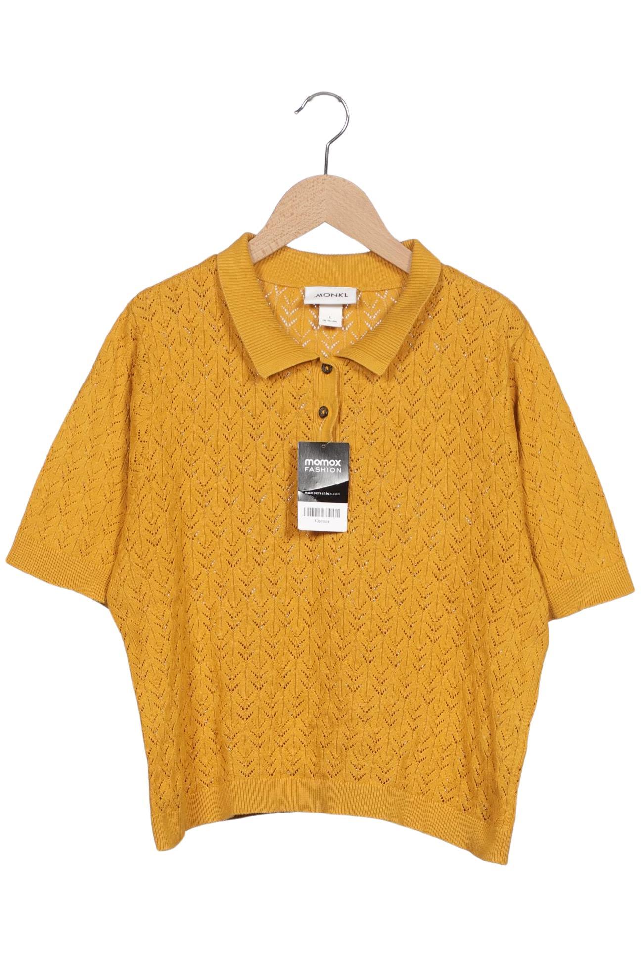

Monki Damen Poloshirt, gelb, Gr. 42