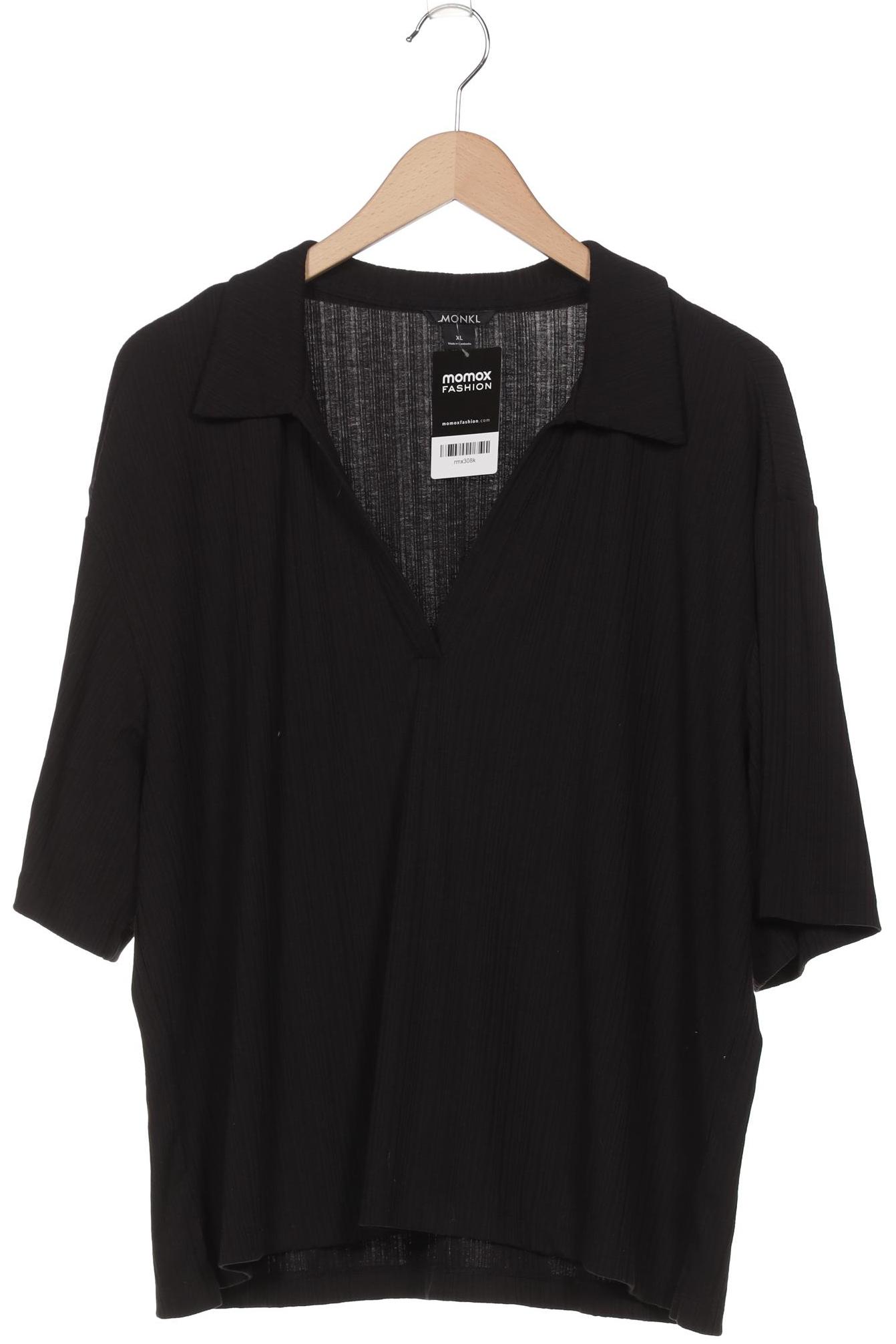 

Monki Damen Poloshirt, schwarz, Gr. 44