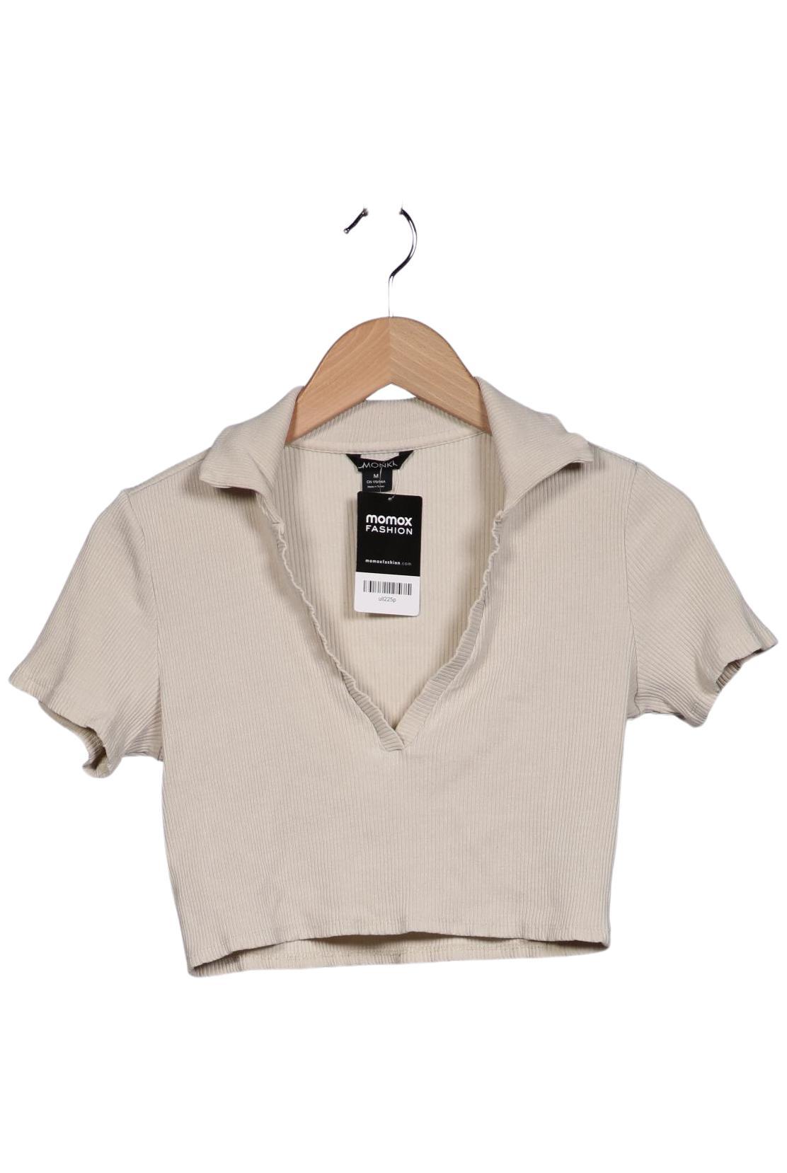 

Monki Damen Poloshirt, beige, Gr. 38
