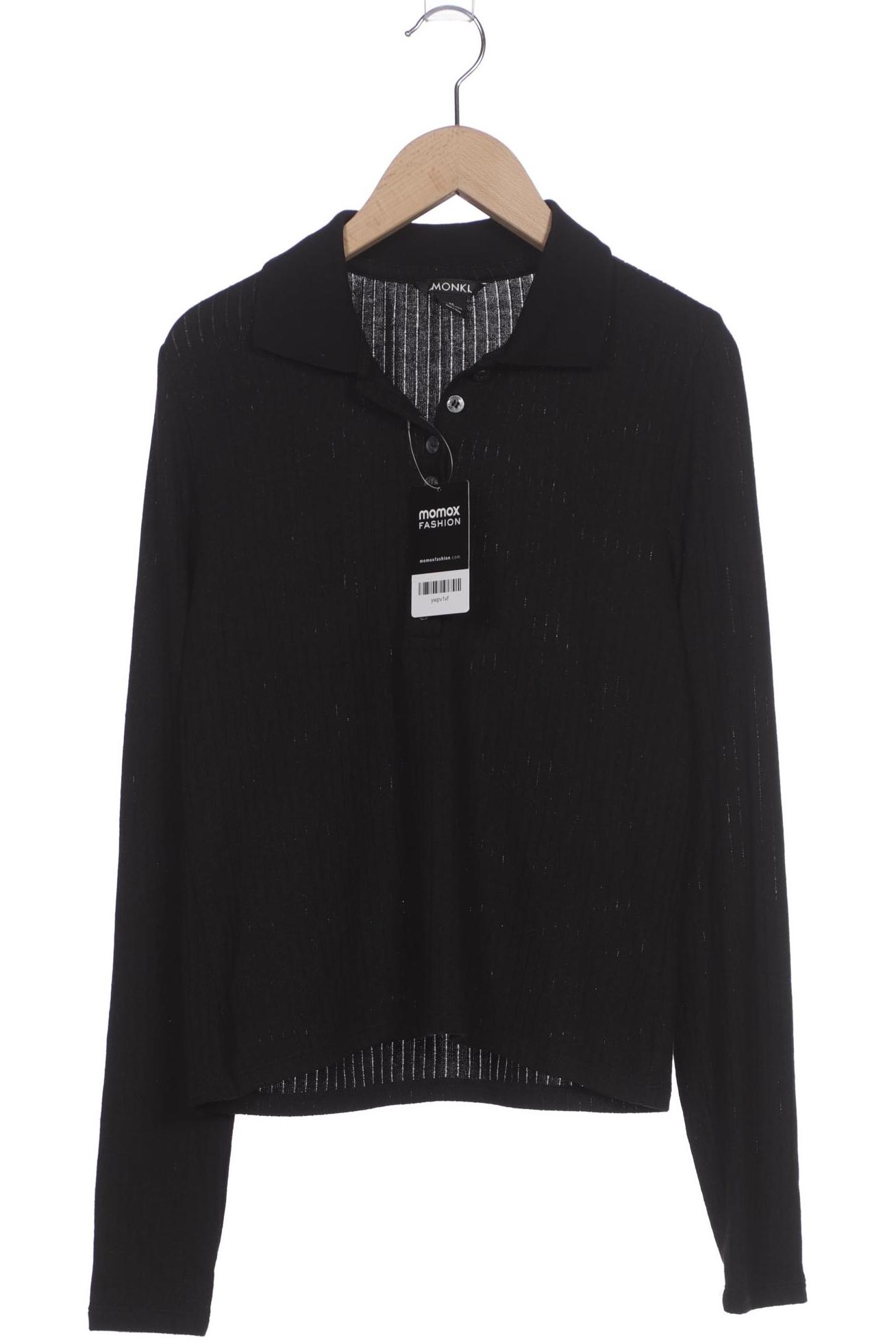 

Monki Damen Poloshirt, schwarz, Gr. 38