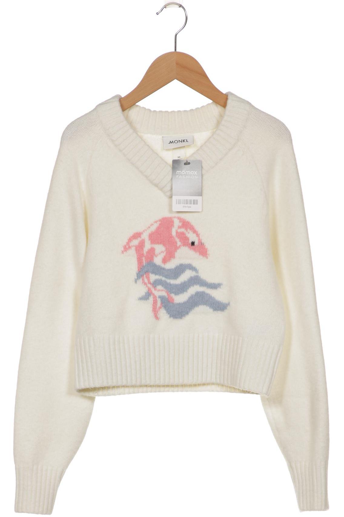 

Monki Damen Pullover, weiß, Gr. 34