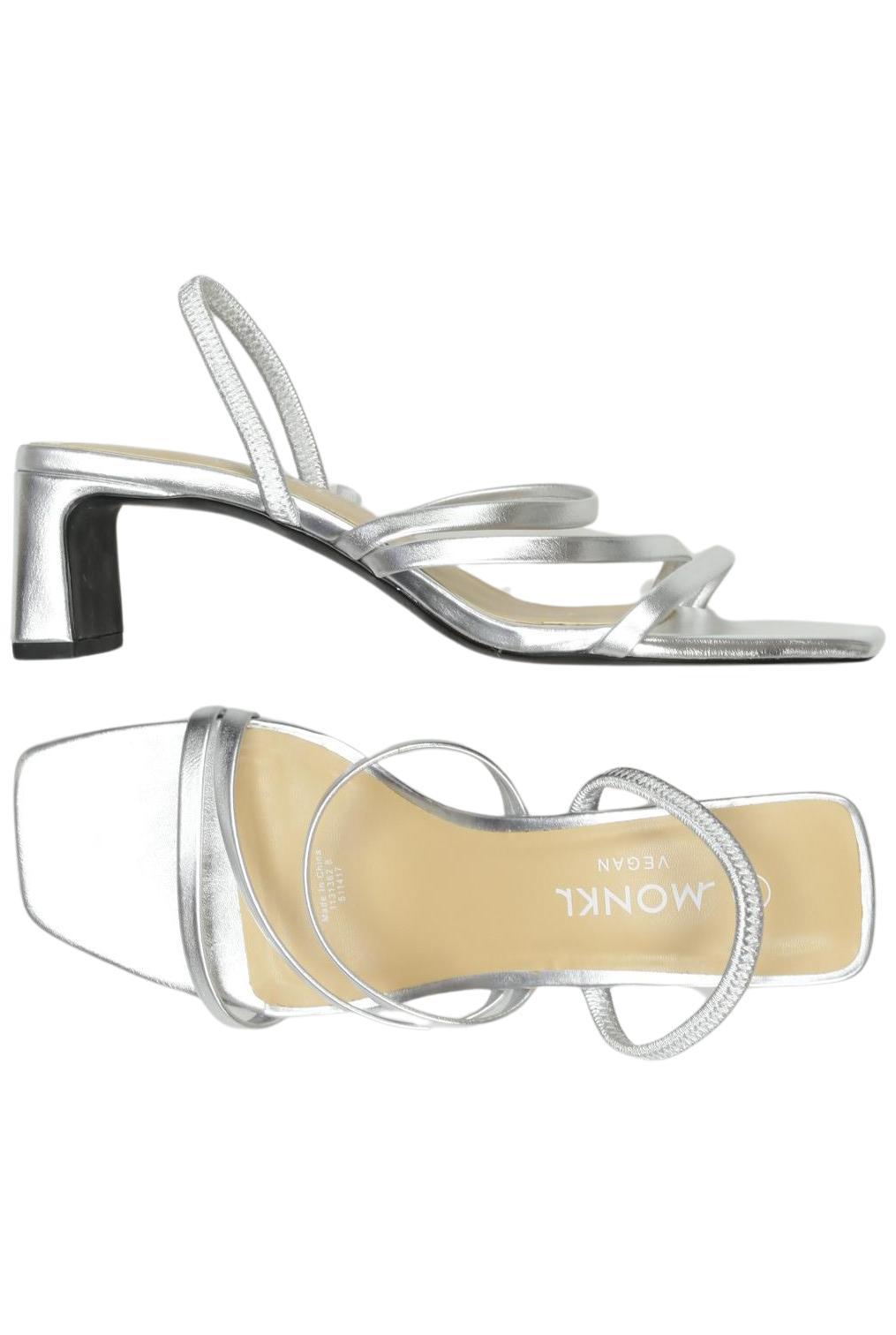 

Monki Damen Sandale, silber, Gr. 39