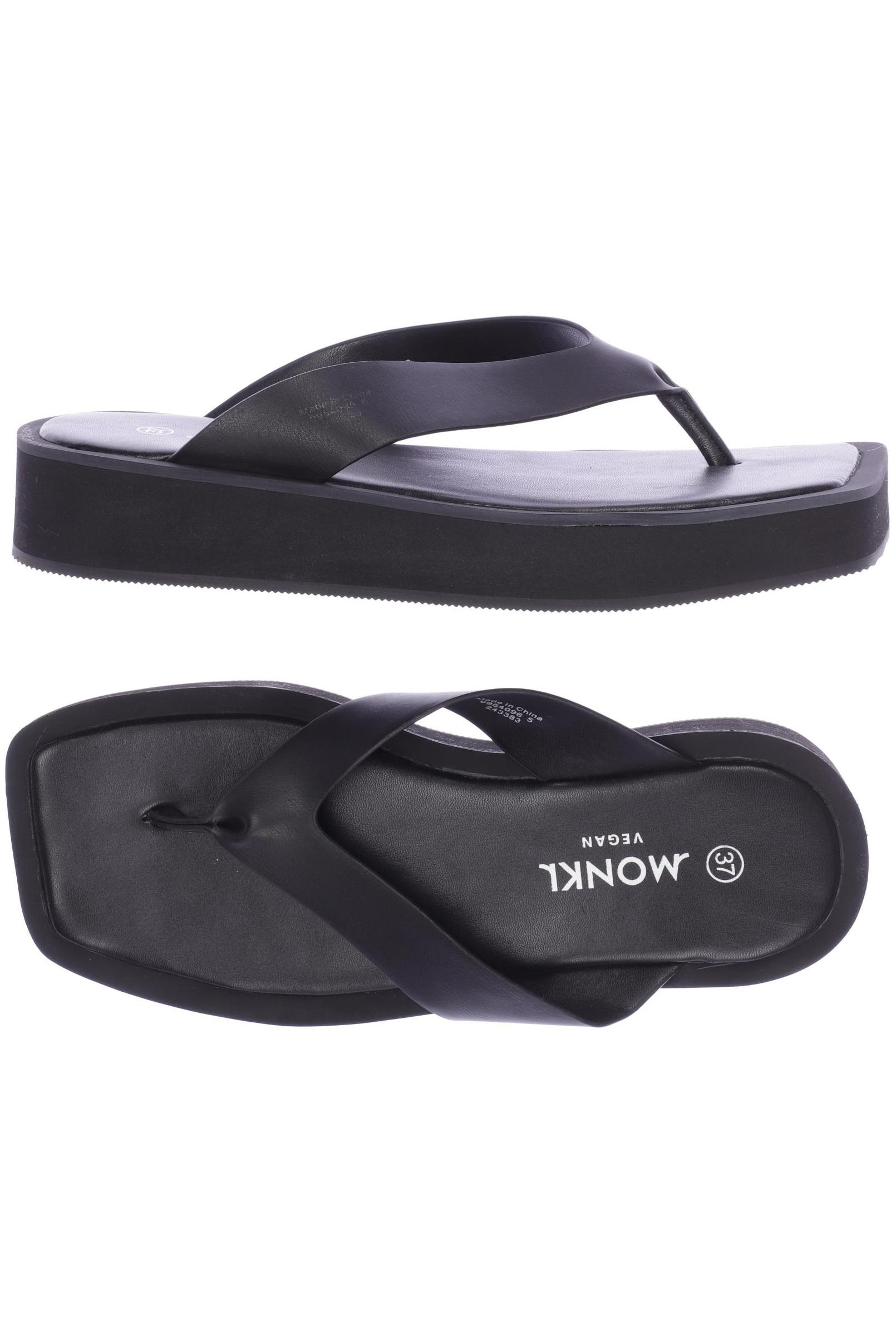 

MONKI Damen Sandale, schwarz