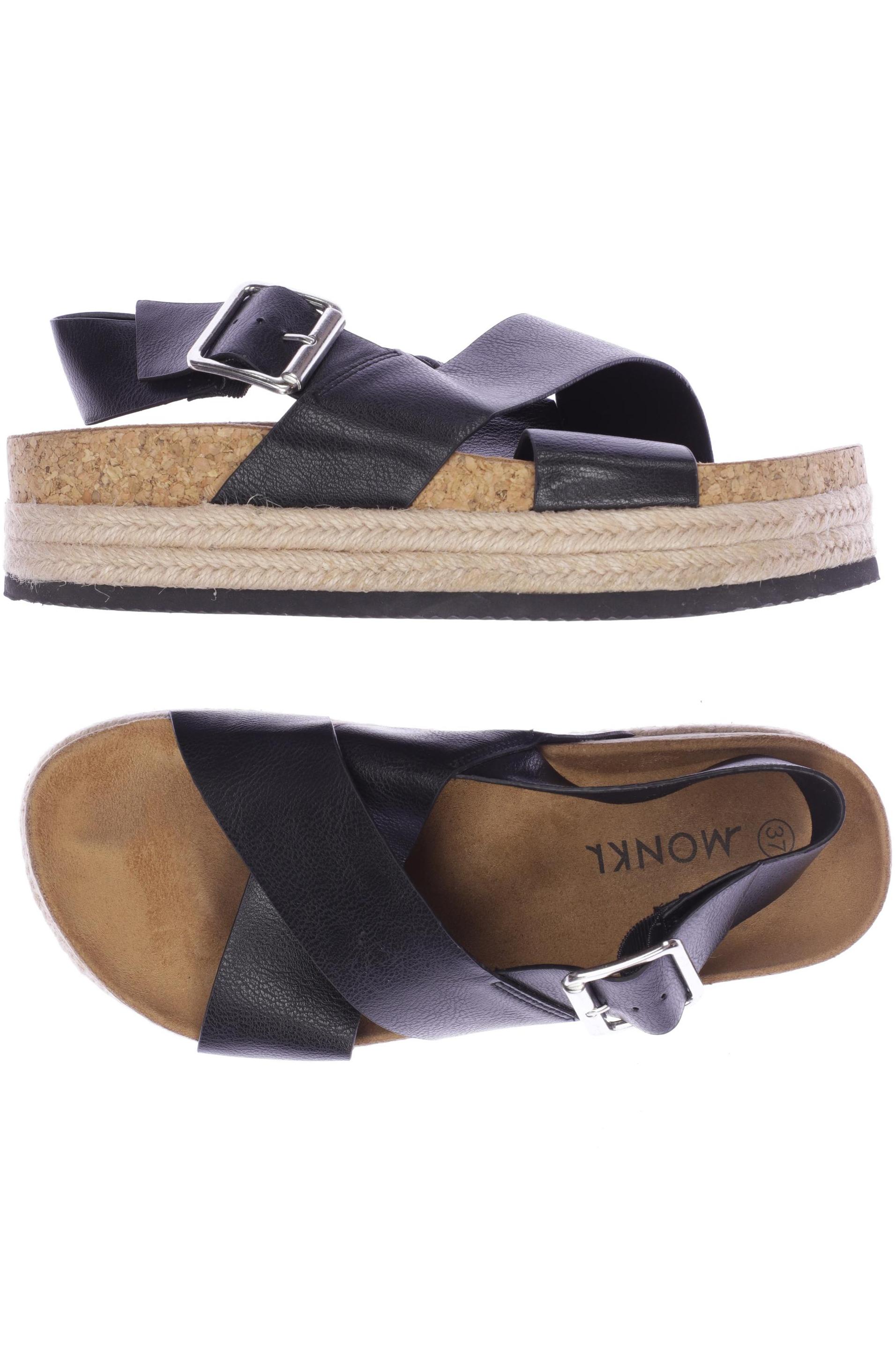 

Monki Damen Sandale, schwarz, Gr. 37