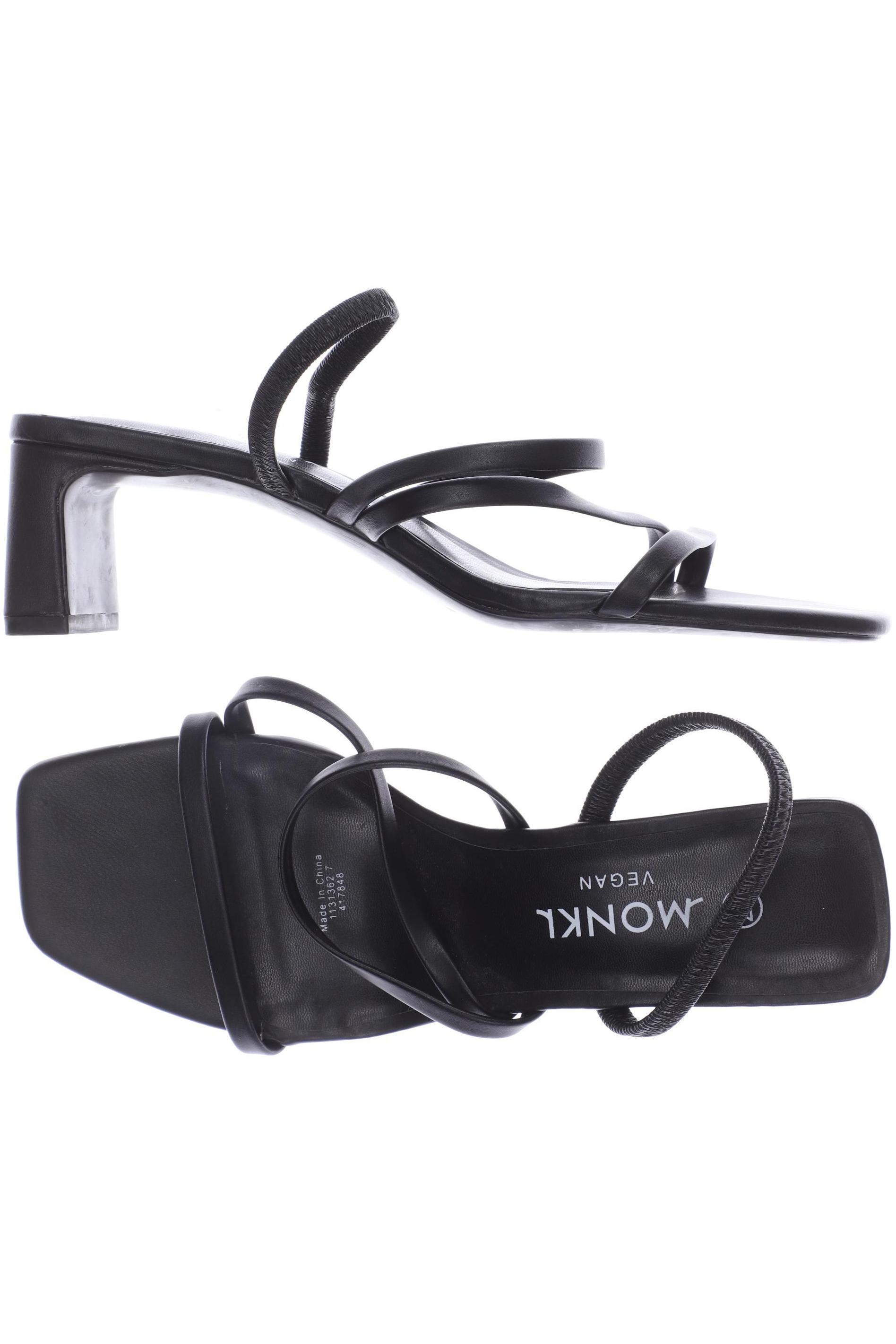 

MONKI Damen Sandale, schwarz
