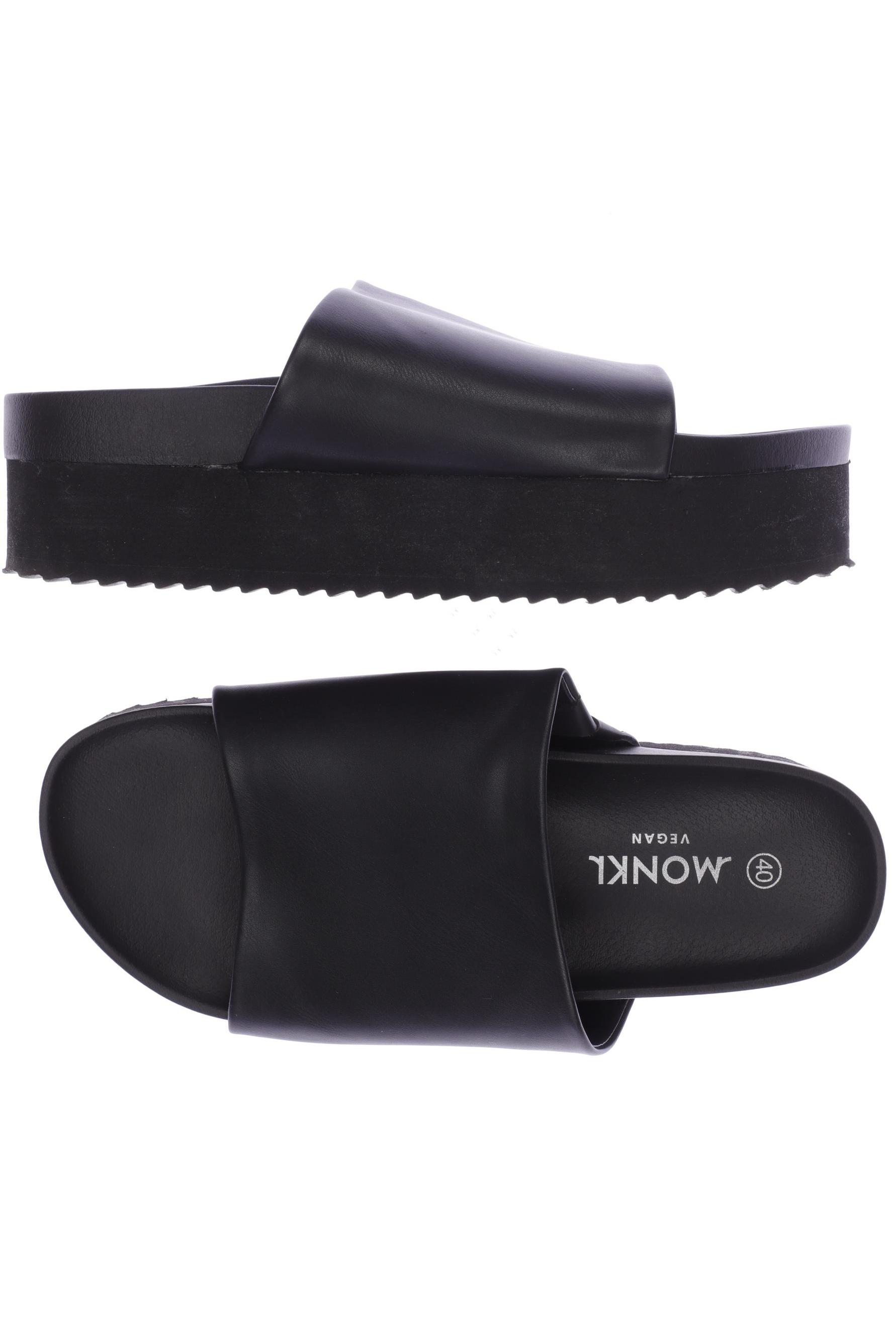 

MONKI Damen Sandale, schwarz