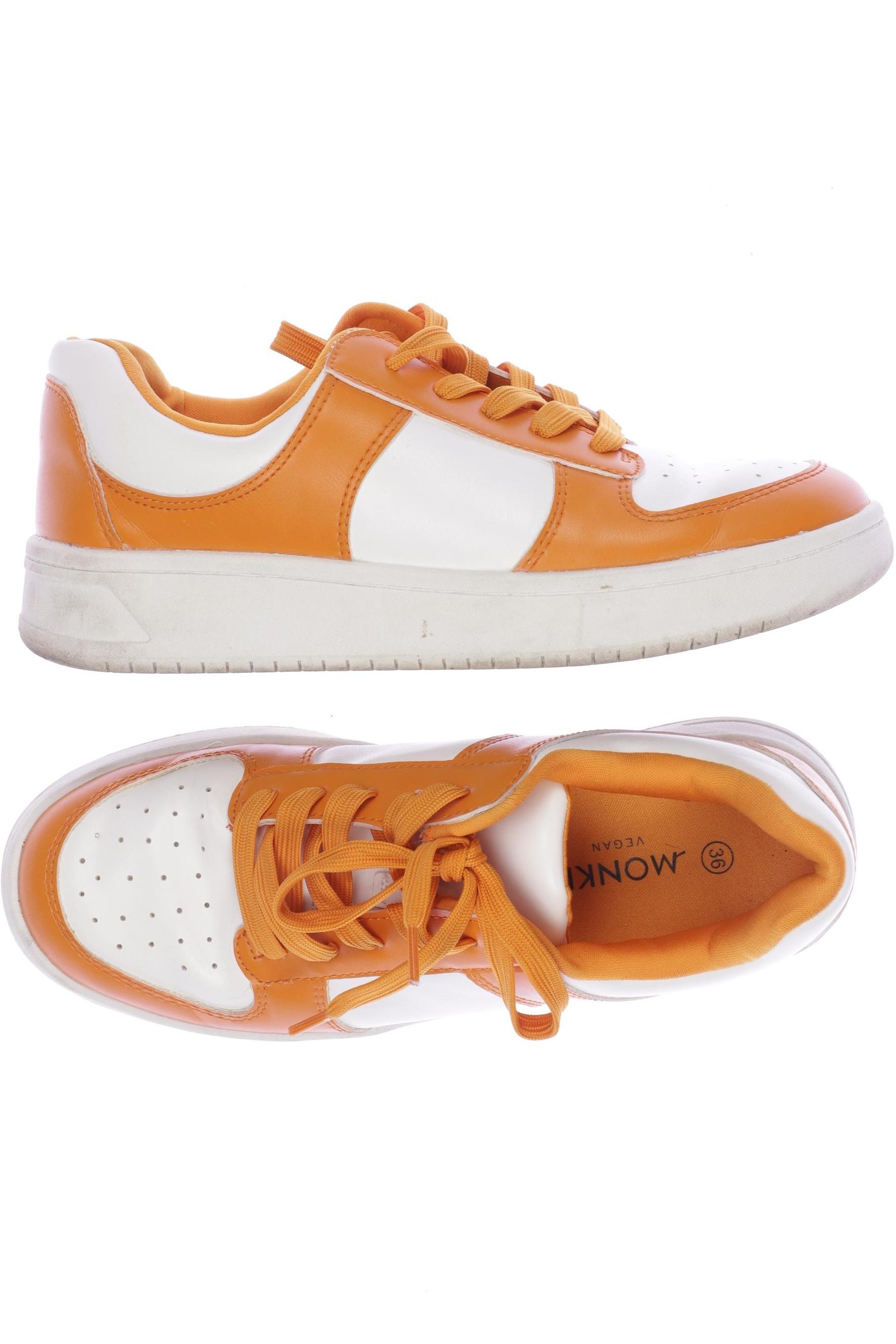 

Monki Damen Sneakers, orange, Gr. 36