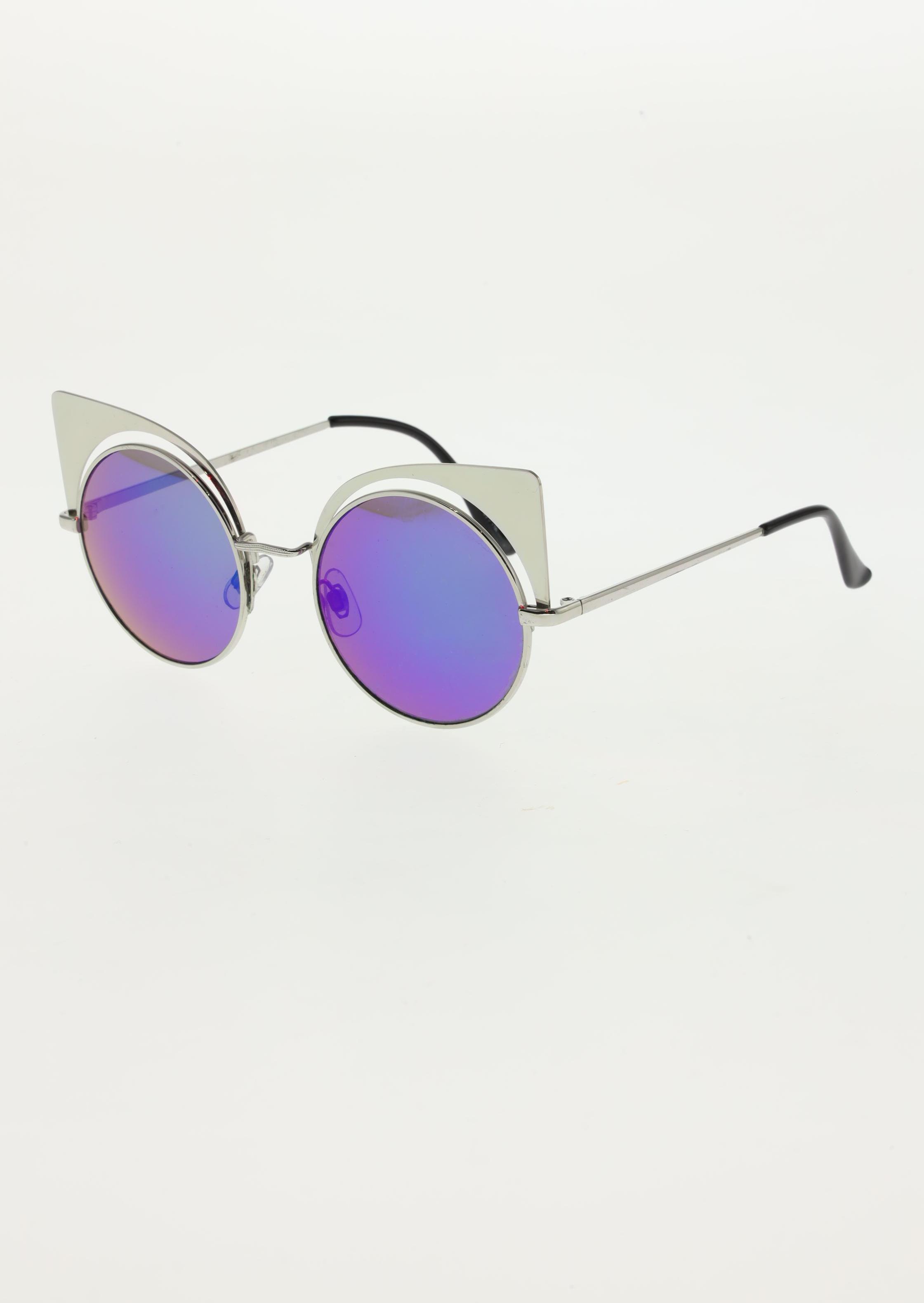 

Monki Damen Sonnenbrille, grau, Gr.