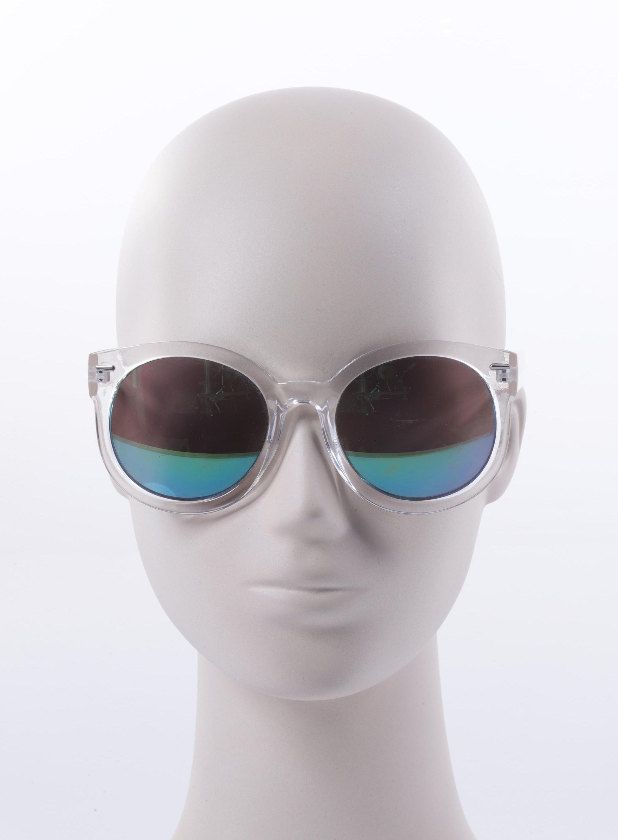 

Monki Damen Sonnenbrille, weiß, Gr.