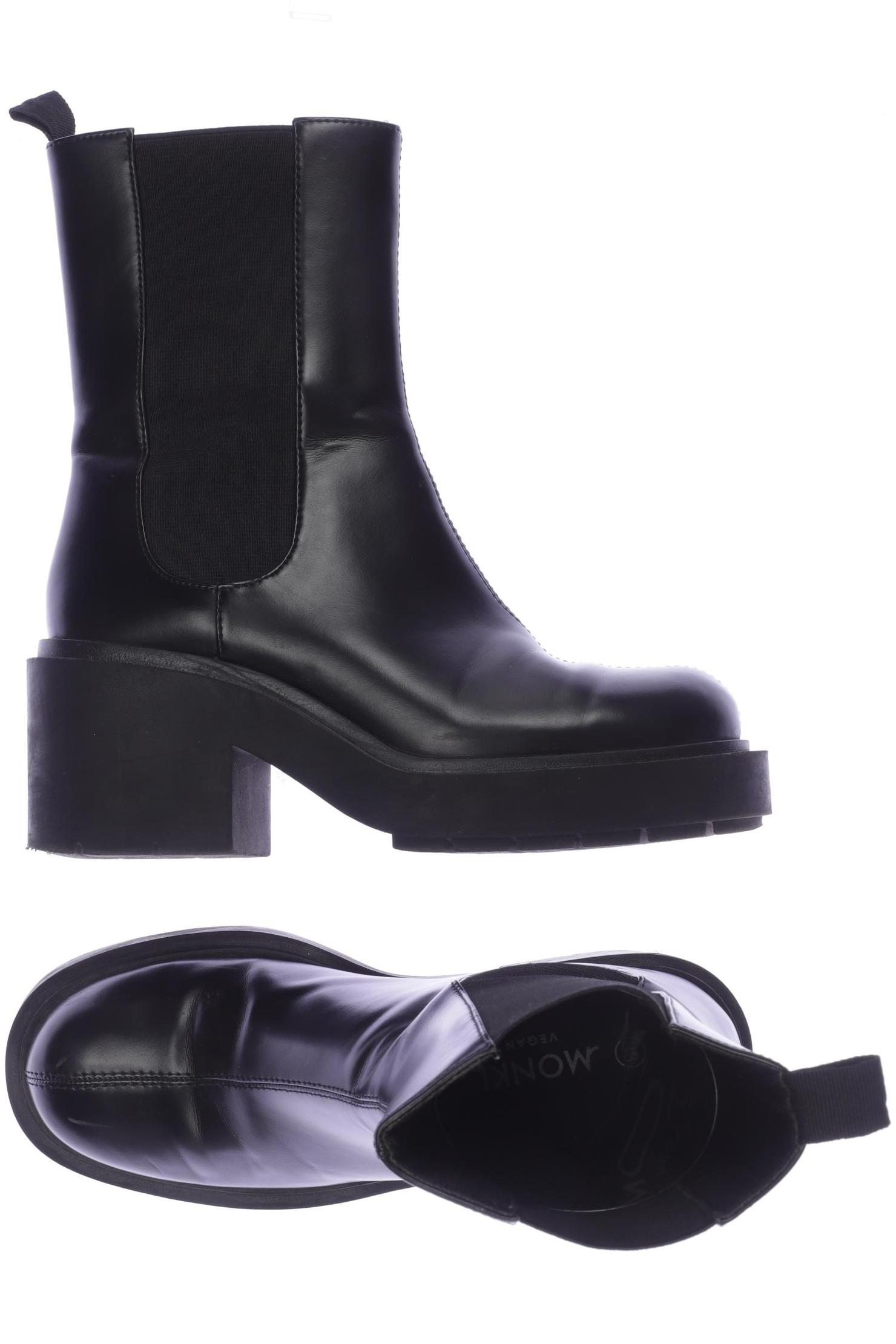 

MONKI Damen Stiefelette, schwarz