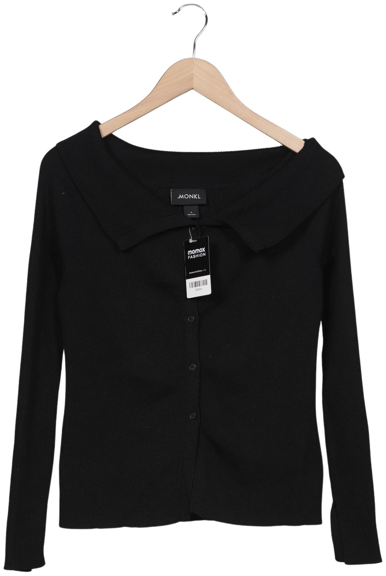 

Monki Damen Strickjacke, schwarz, Gr. 42